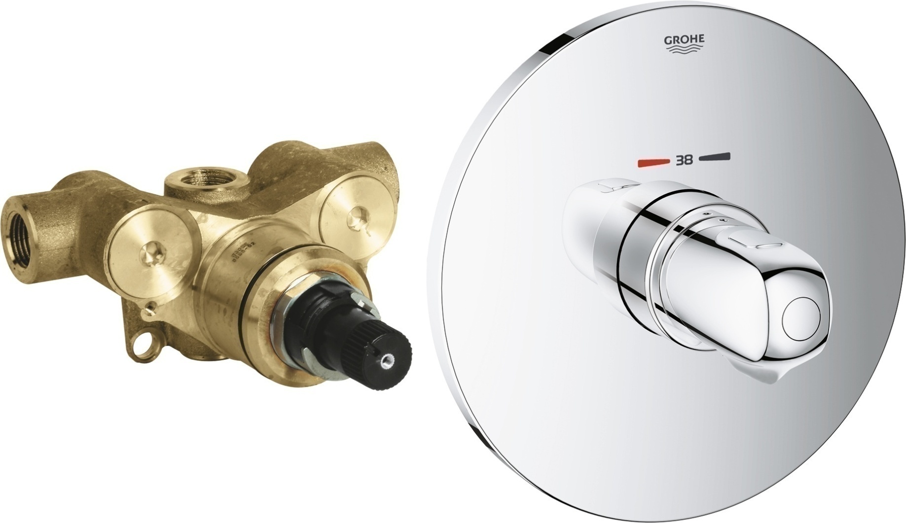 Термостат Grohe Grohtherm 1000 New 34573000 с внутренней частью