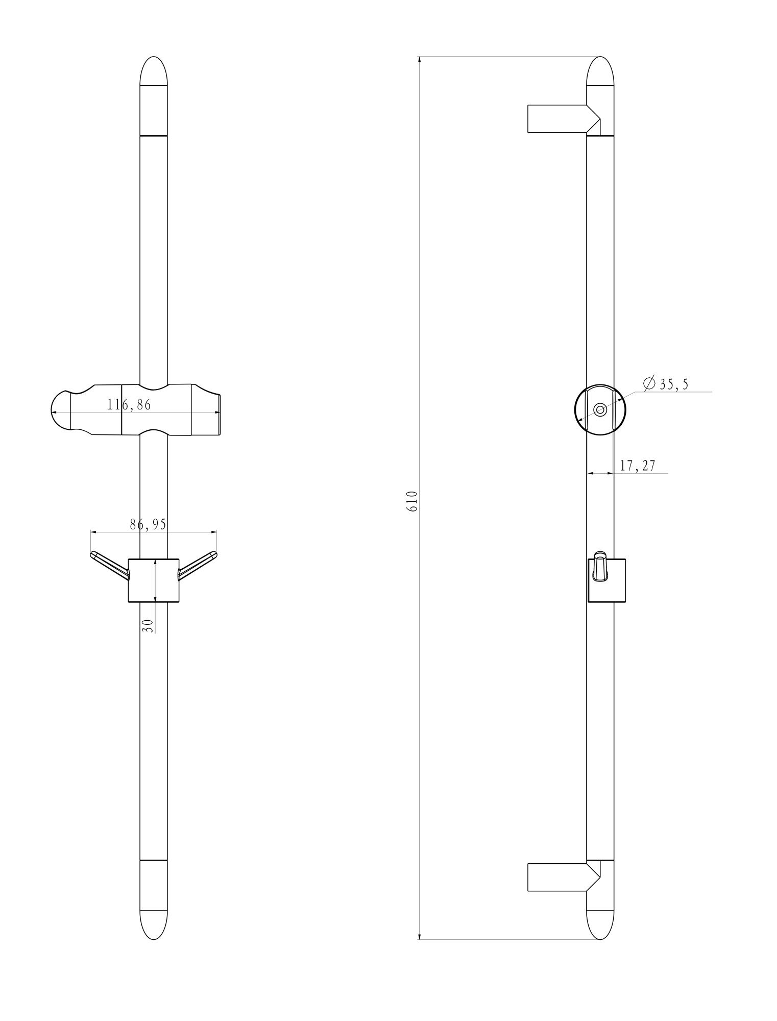 Душевая штанга Lemark LM8063C