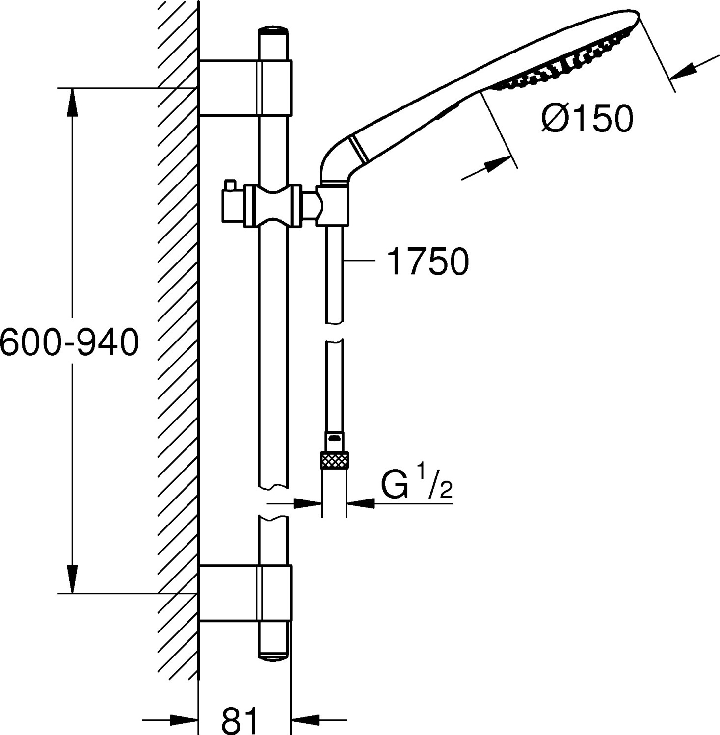 Душевой гарнитур Grohe Rainshower 27273001