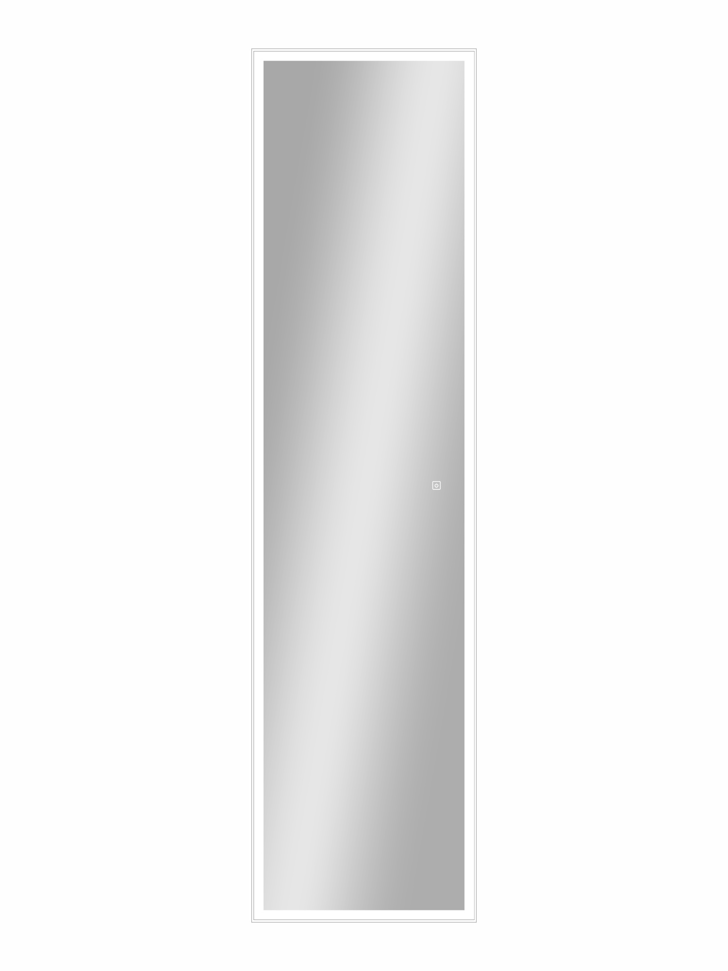 Зеркало Continent Tower White 45x175 LED