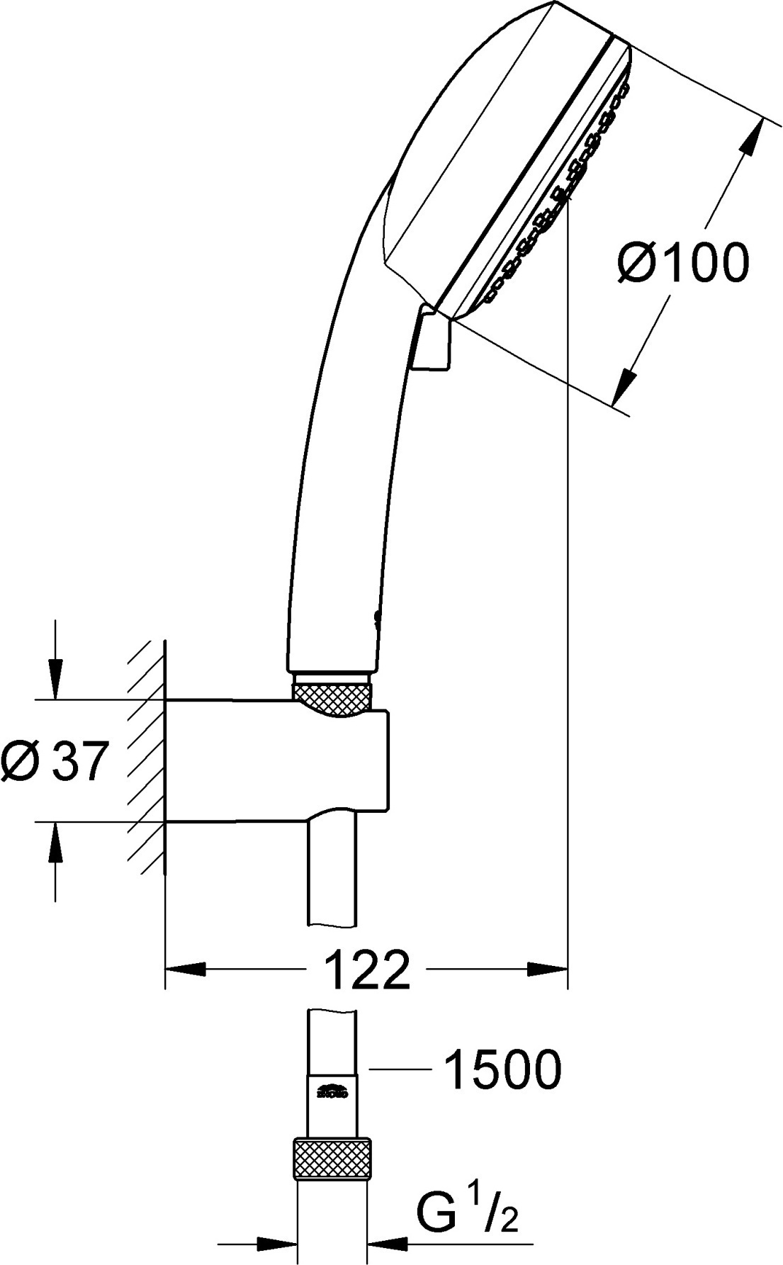 Душевой гарнитур Grohe Tempesta Cosmopolitan 27588002