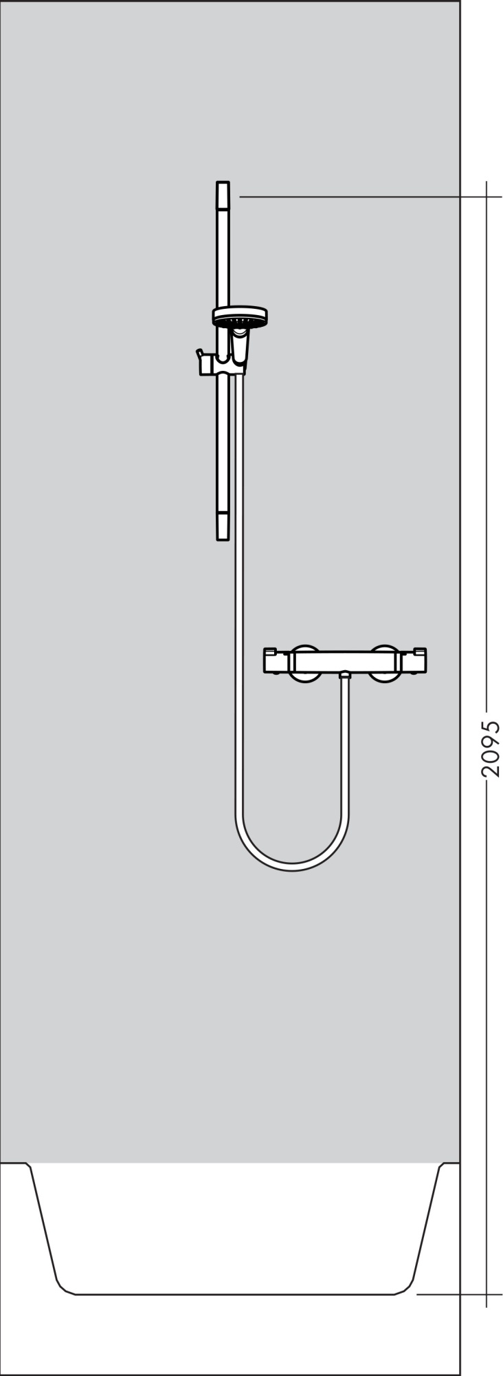 Душевой комплект Hansgrohe Raindance Select E 27038000