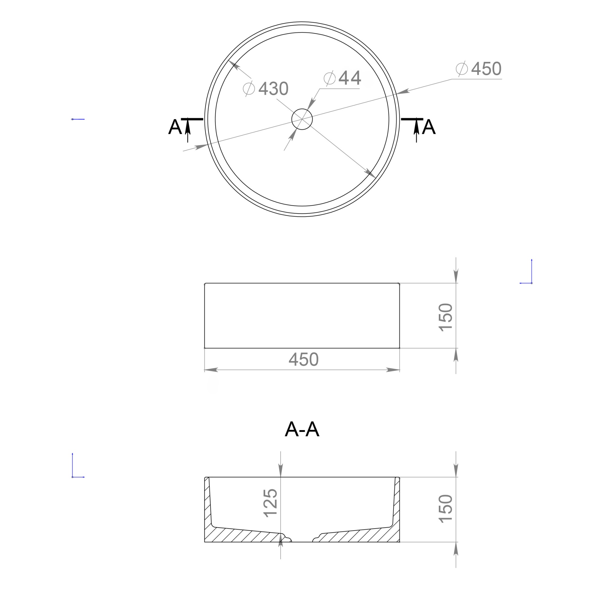 Раковина Salini Armonia 130112G