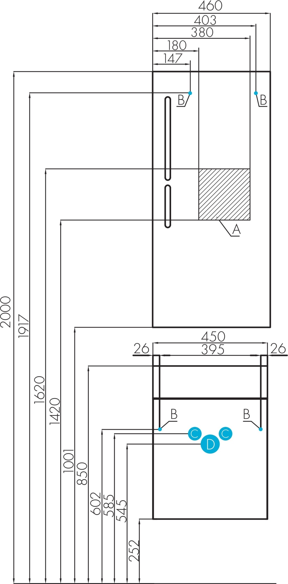 Зеркало Aquaton Эклипс 46 1A129002EK010