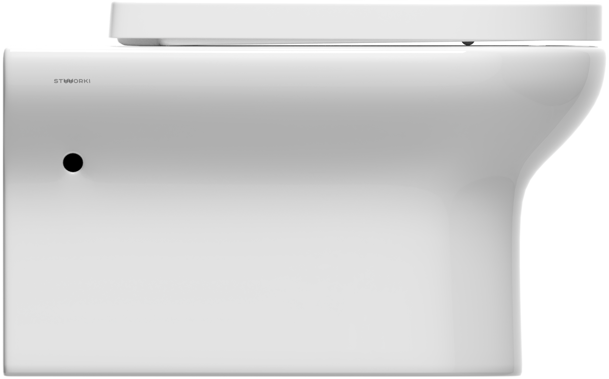 Комплект Унитаз подвесной STWORKI Хаммель HDC520WH с микролифтом + Инсталляция 510163 + Кнопка Хельс