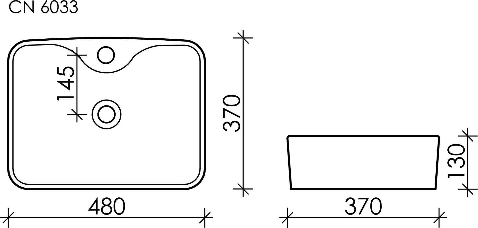 Раковина Ceramicanova Element 48 CN6033