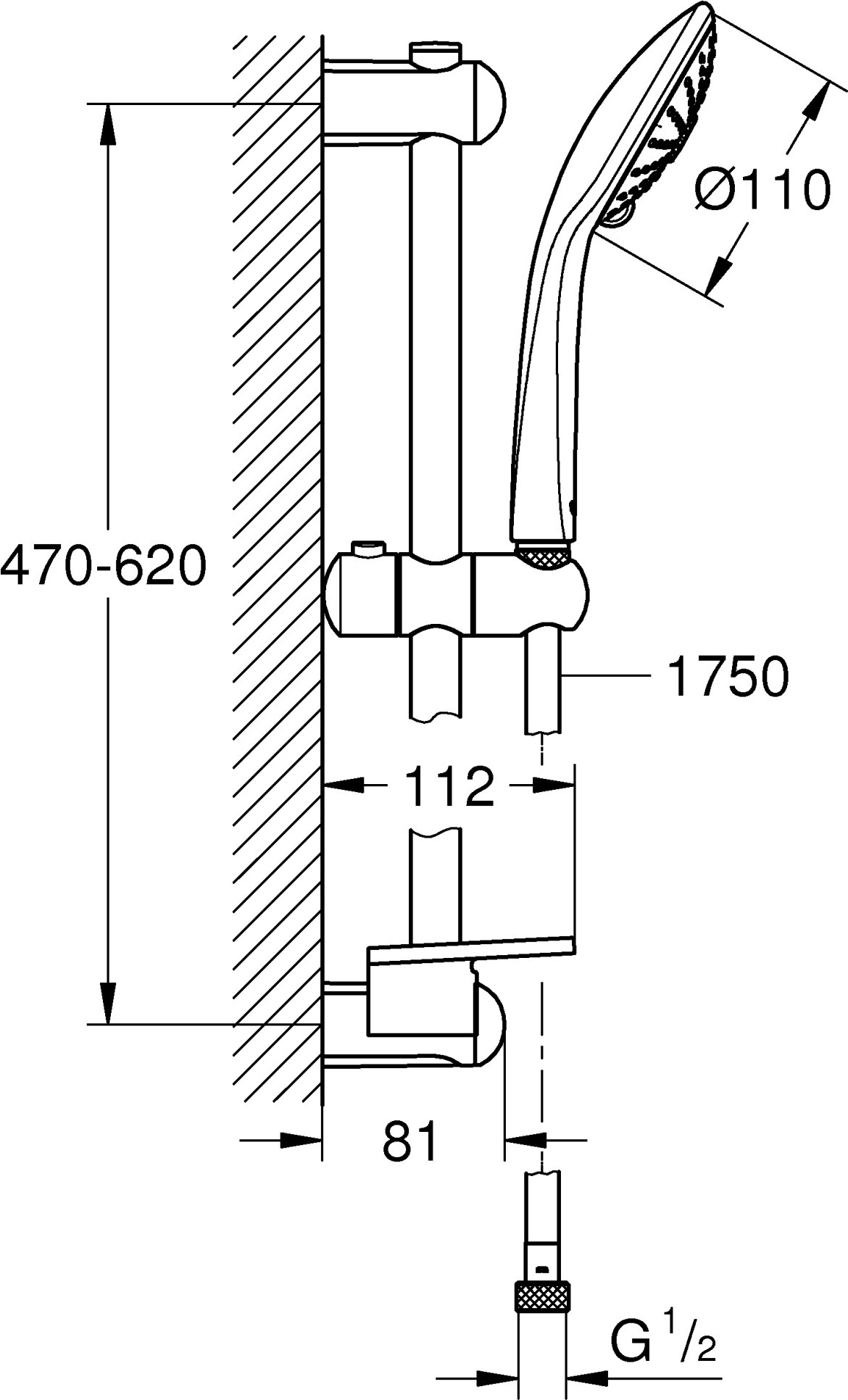 Душевой гарнитур Grohe Euphoria 27243001