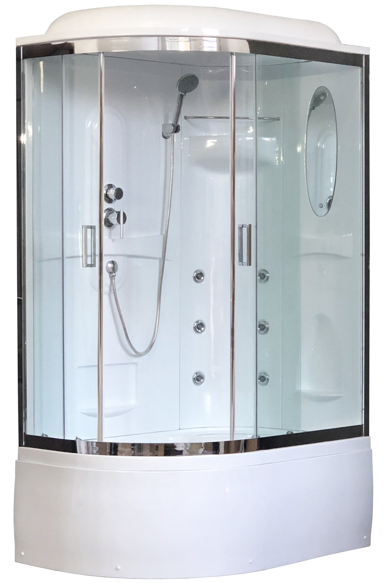 Душевая кабина Royal Bath RB8120ВК2-Т-CHR 120x80