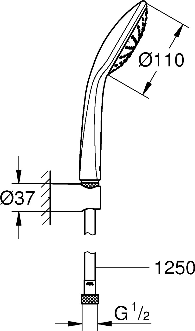 Душевой гарнитур Grohe Euphoria Mono 27354000