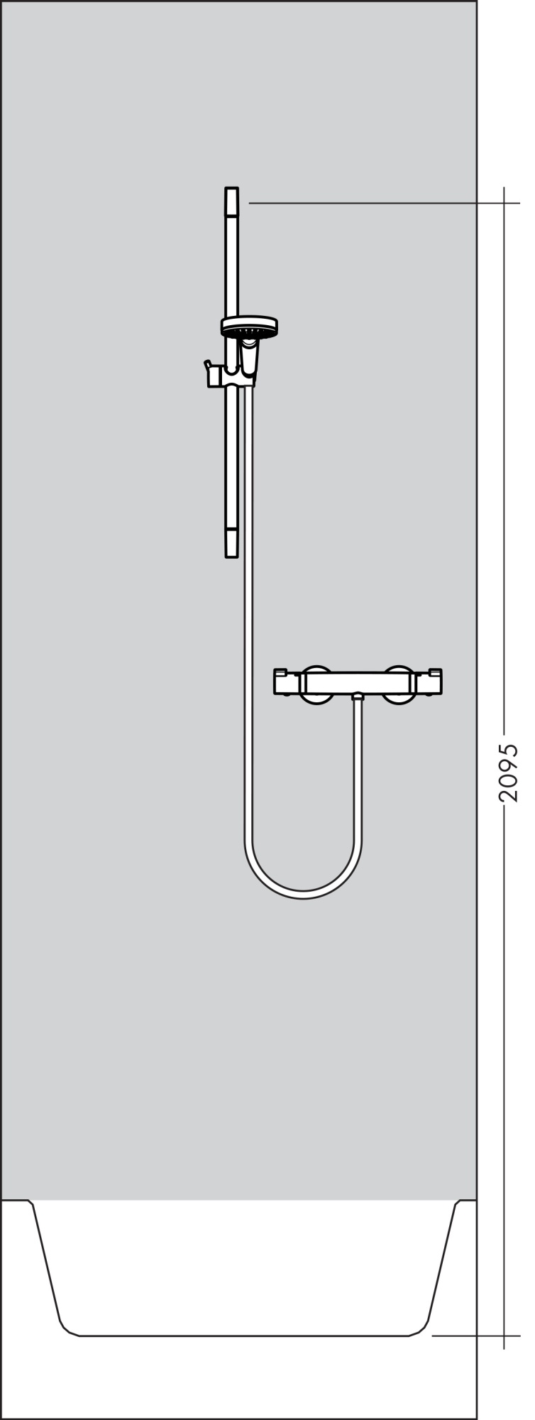 Душевой комплект Hansgrohe Croma Select E 27081400