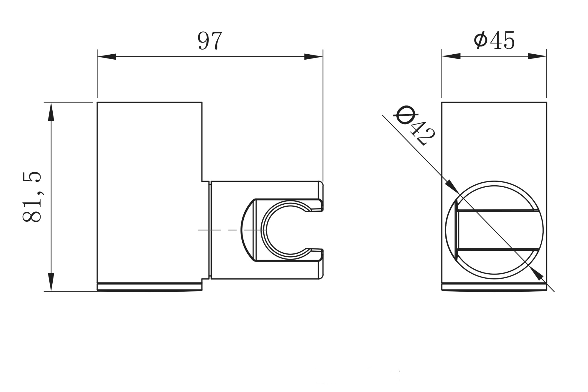 Держатель для душа Lemark LM8081C