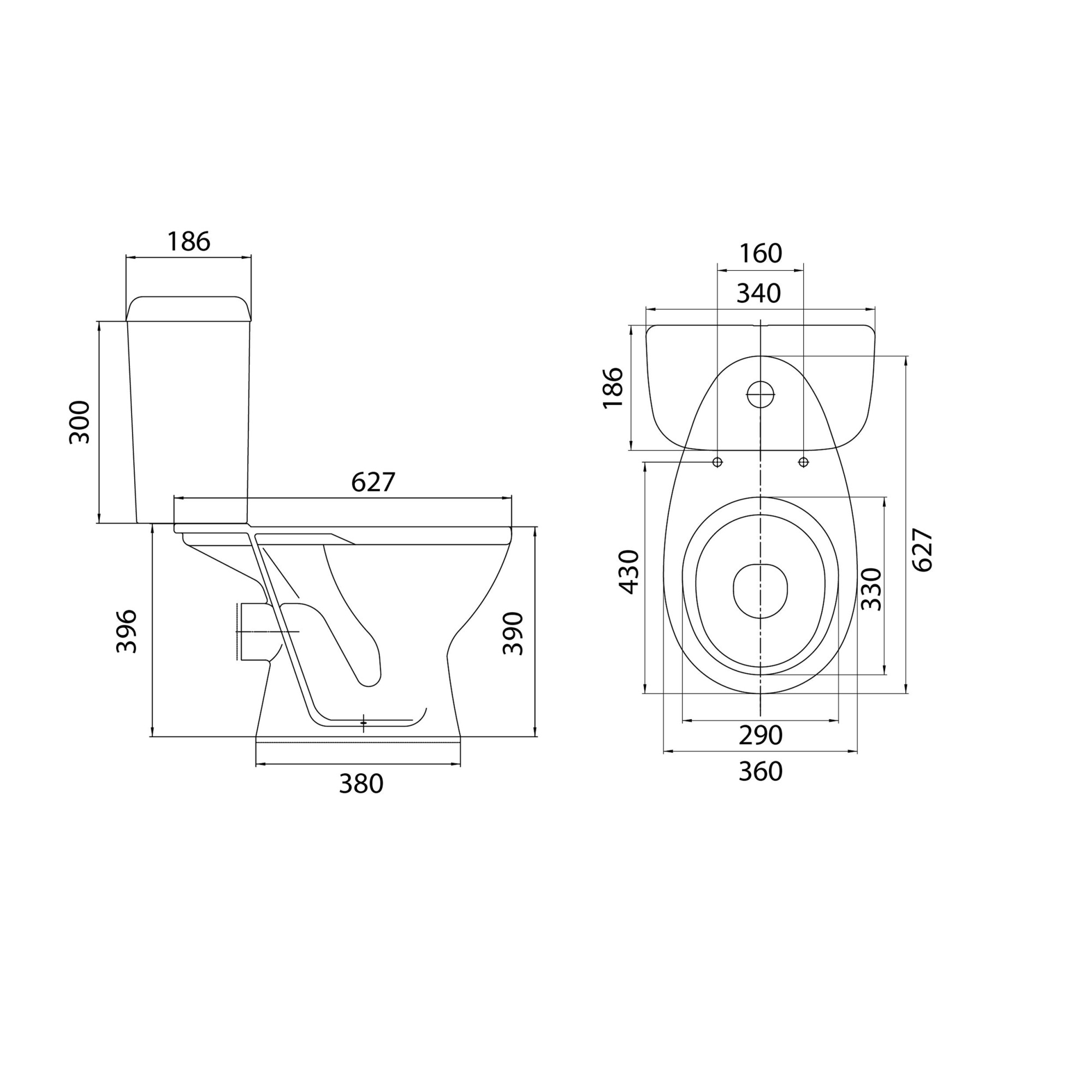 Унитаз-компакт Santeri Pro 1P2155S0000BF