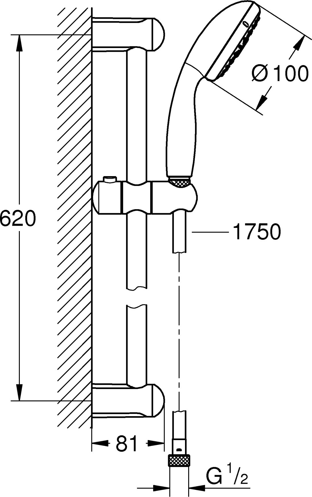 Душевой гарнитур Grohe Tempesta Cosmopolitan 27795001