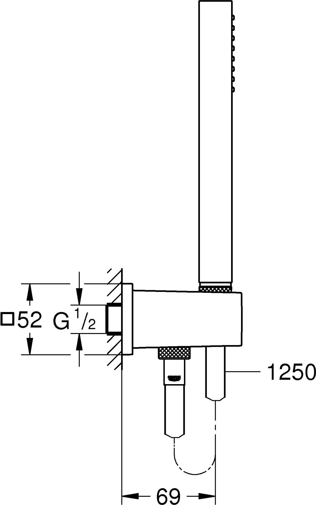 Душевой гарнитур Grohe Euphoria Cube 26405000