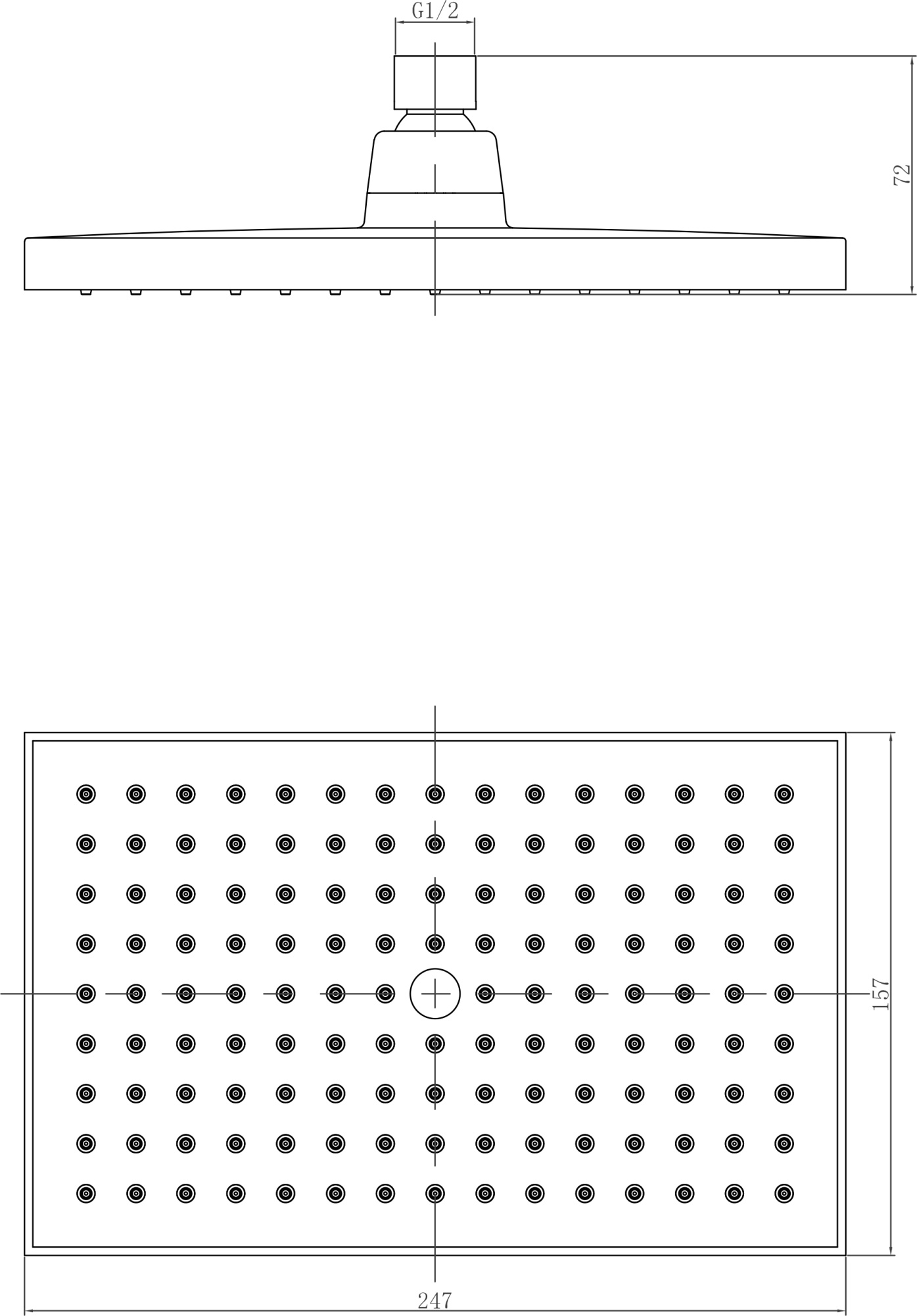 Верхний душ Lemark LM8039C