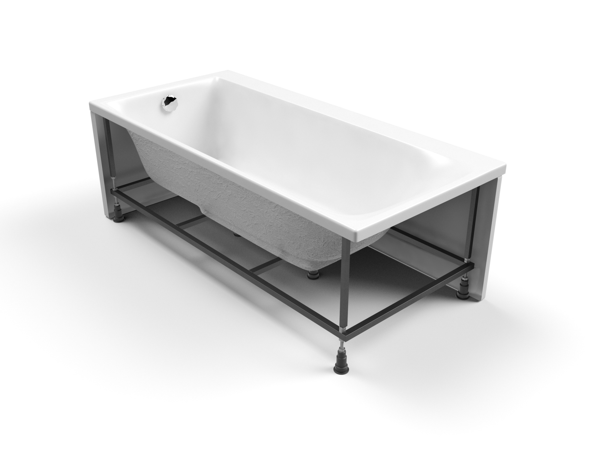 Акриловая ванна Cersanit Smart 170x80 R