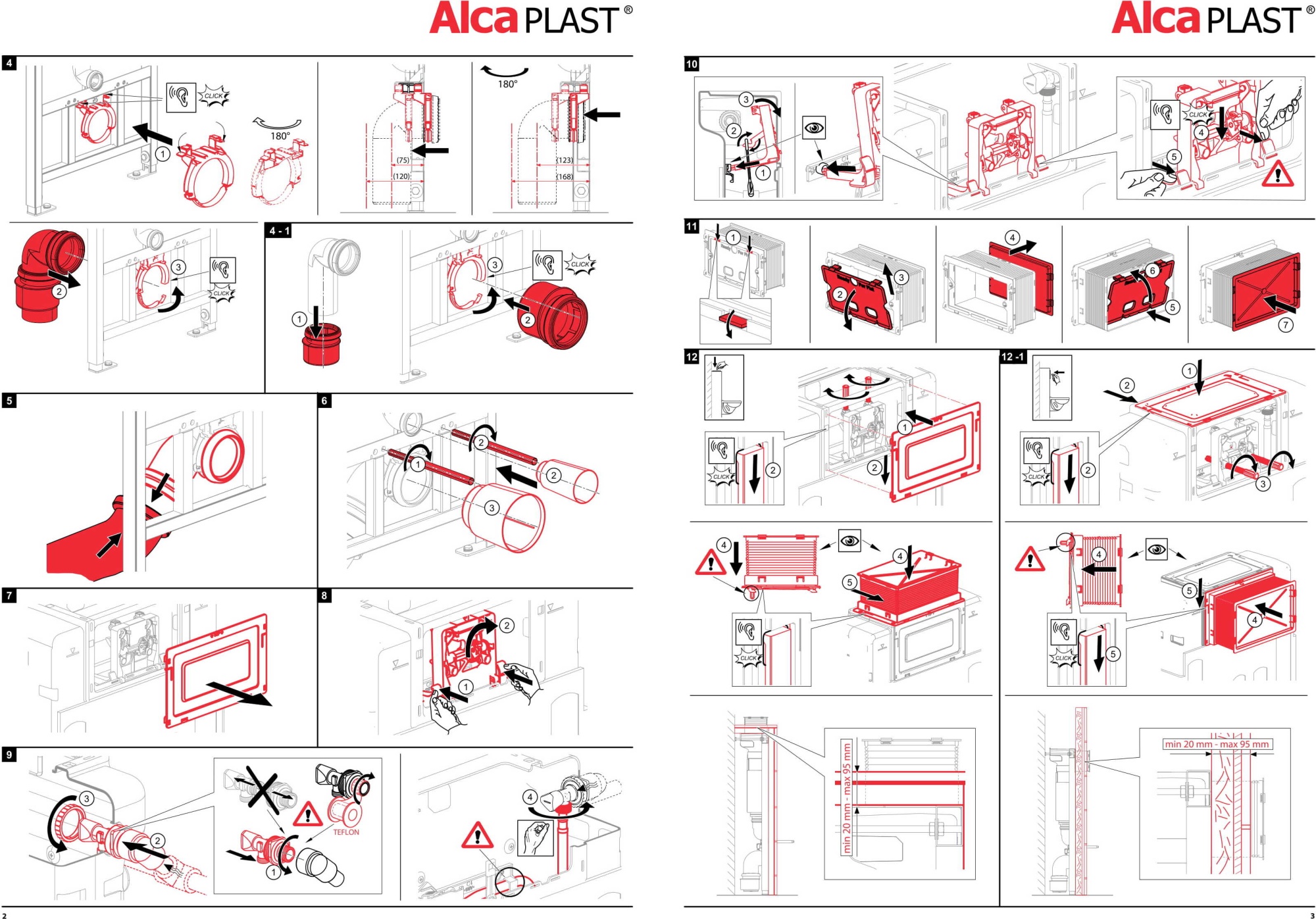 Инсталляция для унитазов AlcaPlast Sadromodul AM118/1000