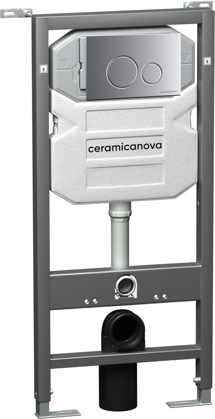 Инсталляция для унитазов Ceramicanova Envision CN1001M с кнопкой смыва Round
