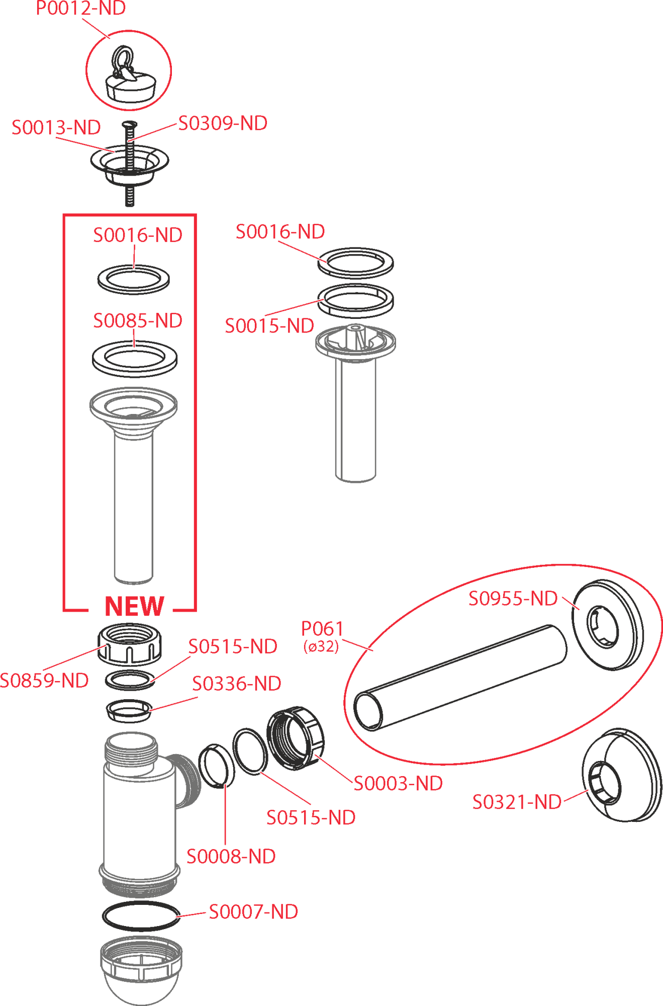 Сифон для раковины AlcaPlast A410