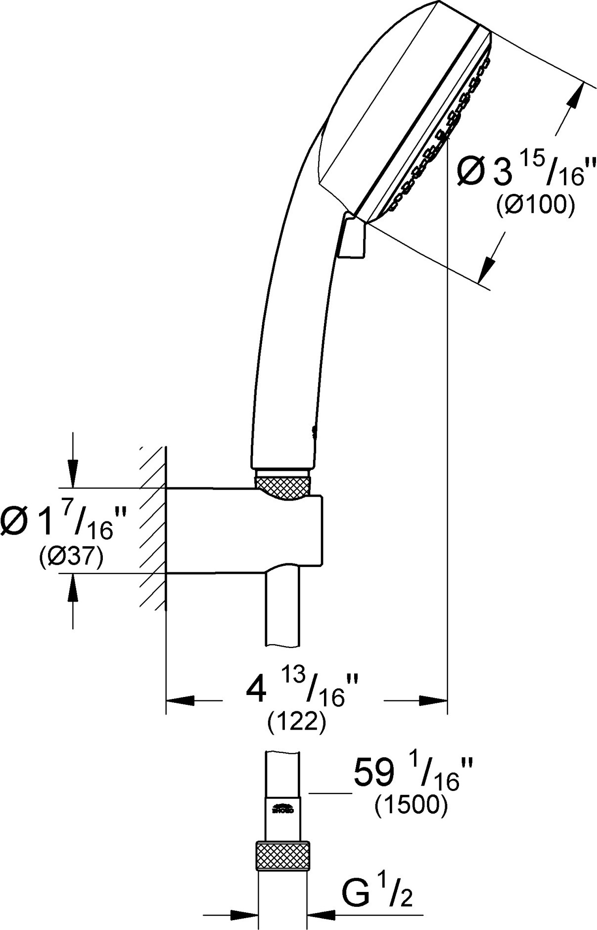 Душевой гарнитур Grohe Tempesta Cosmopolitan 27588002