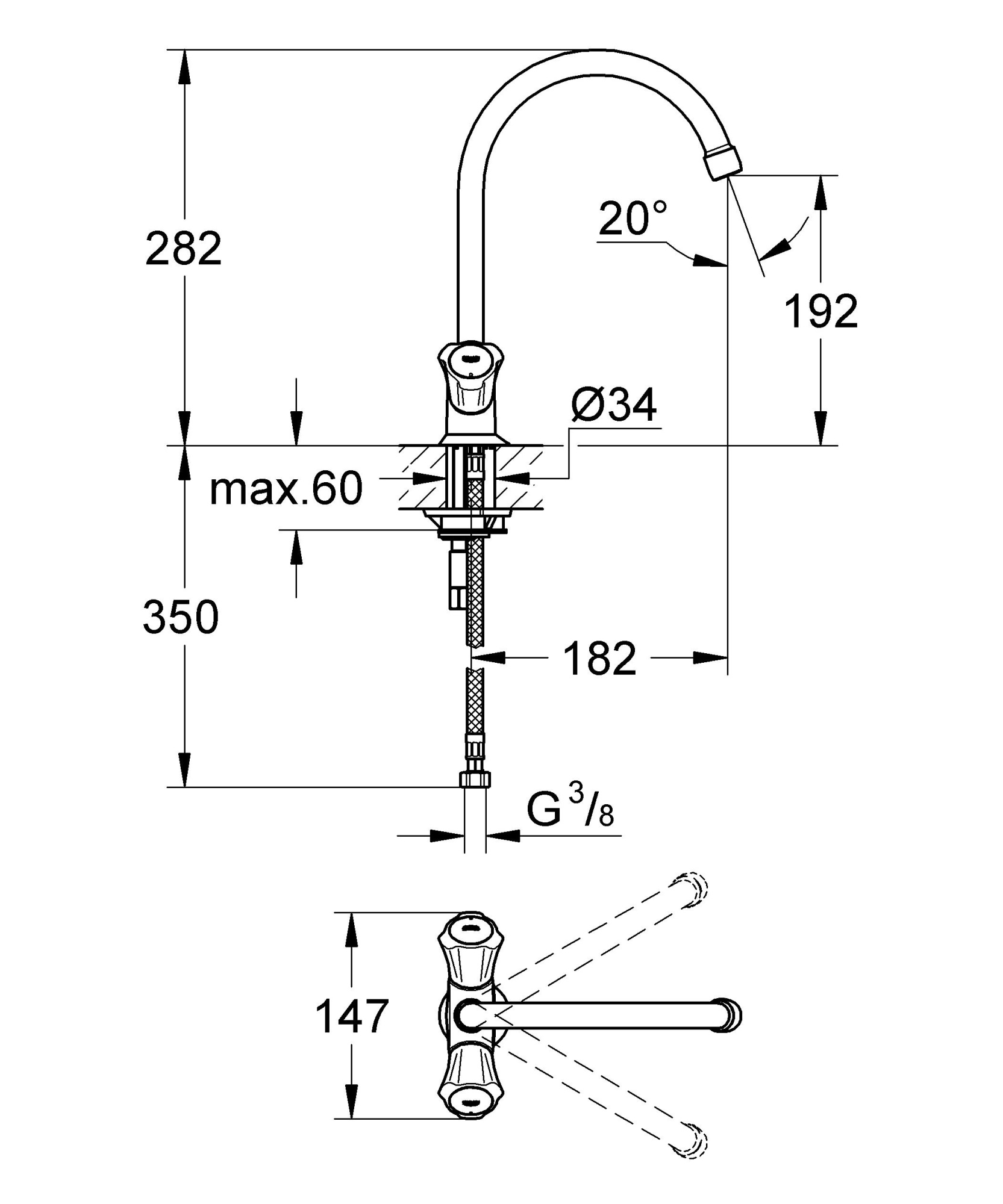 Смеситель Grohe Costa L 31831001 для кухни