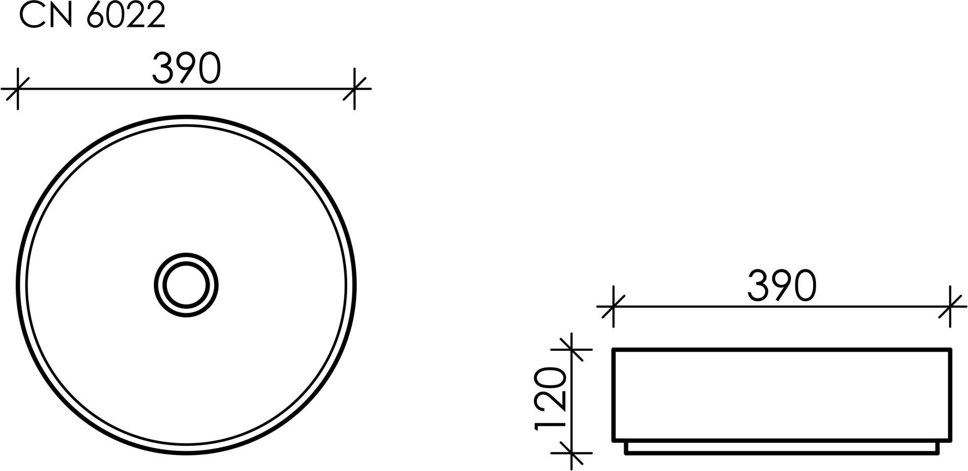 Раковина Ceramicanova Element 39 CN6022