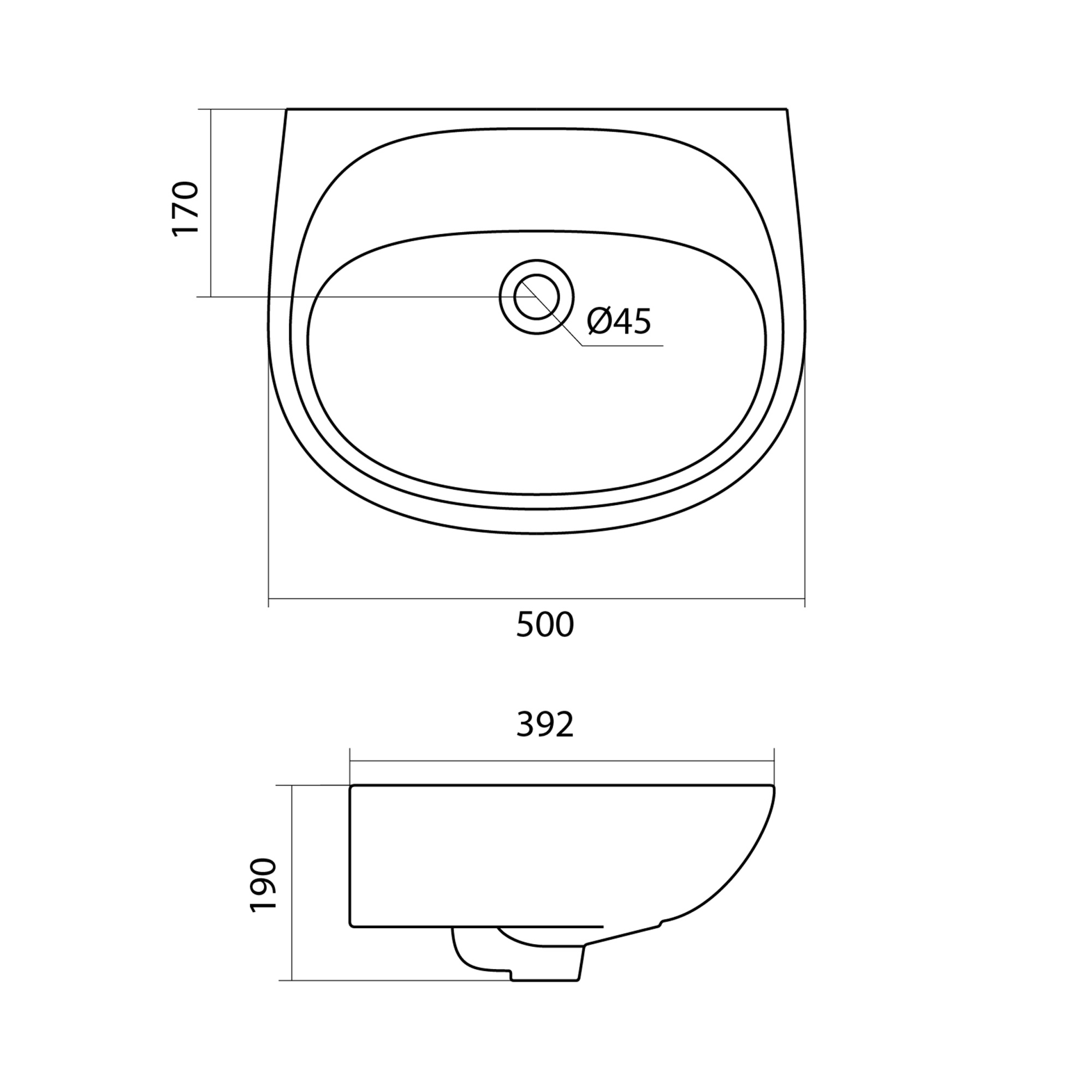 Раковина Santek Анимо 50 1WH110493