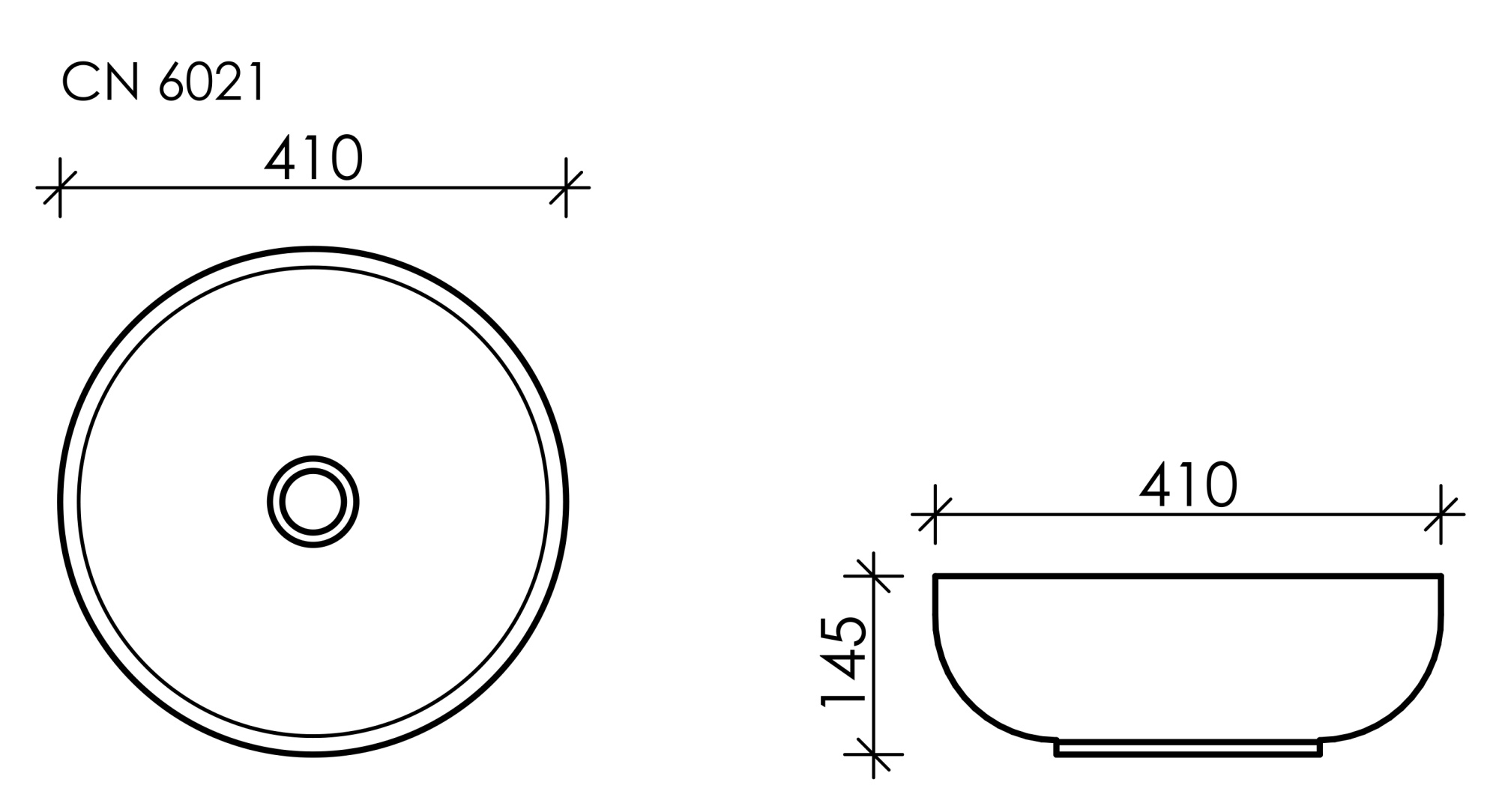 Раковина Ceramicanova Element 41 CN6021