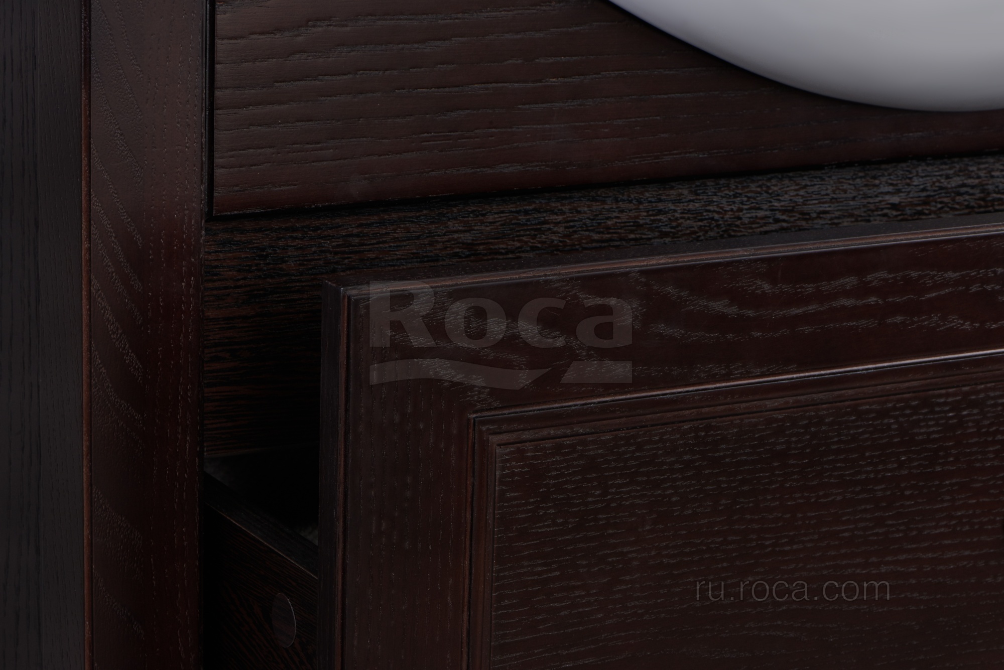 Тумба с раковиной Roca America Evolution L 85 дуб темный шоколад