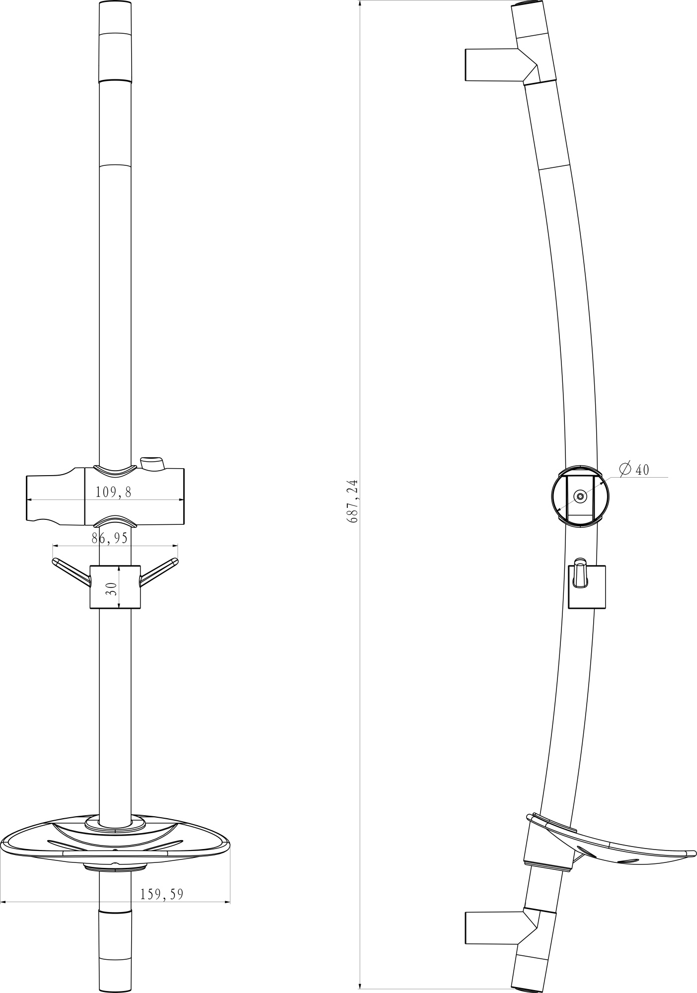 Душевая штанга Lemark LM8064C