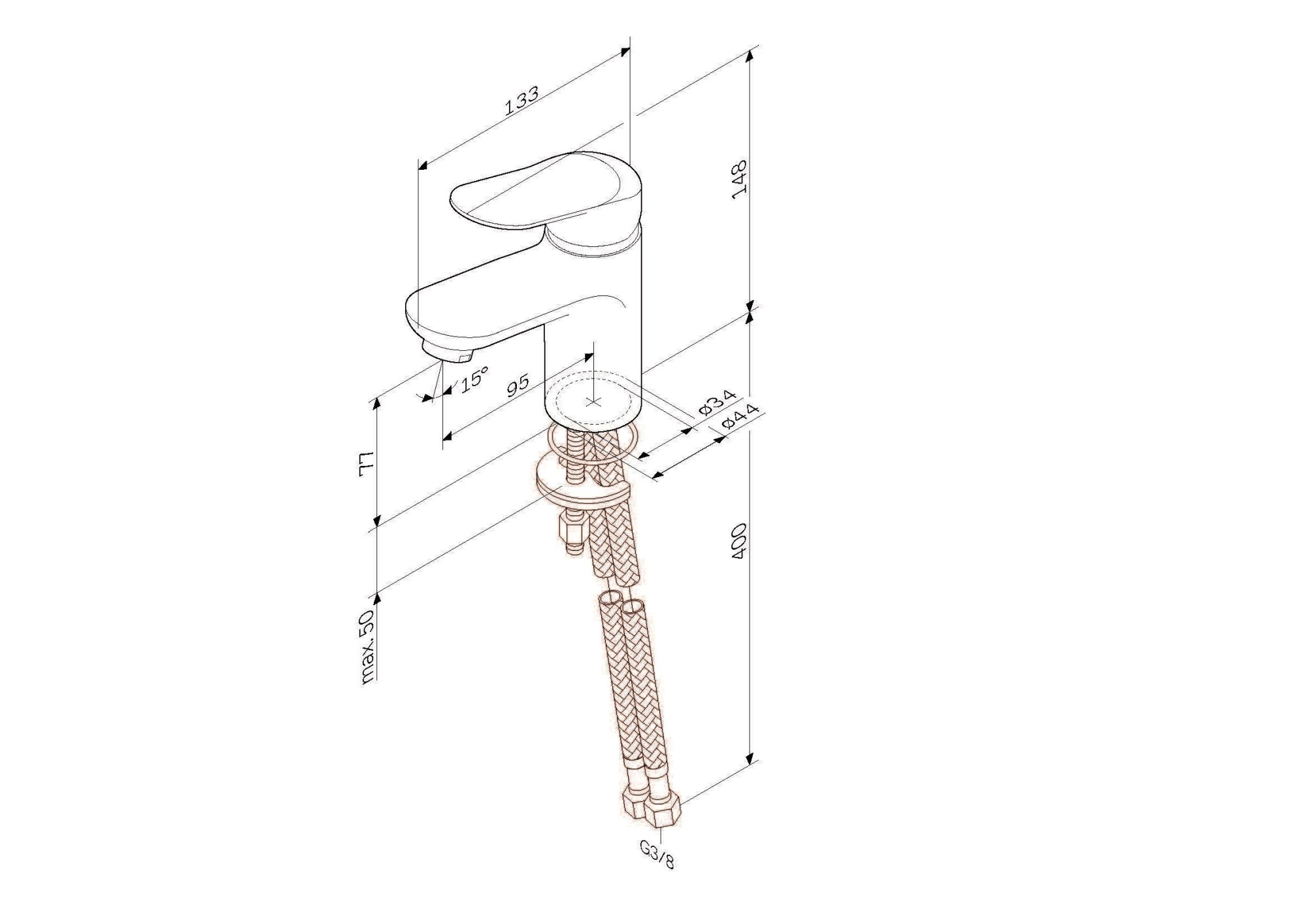 Смеситель Am.Pm Sunny F85C02100 для раковины