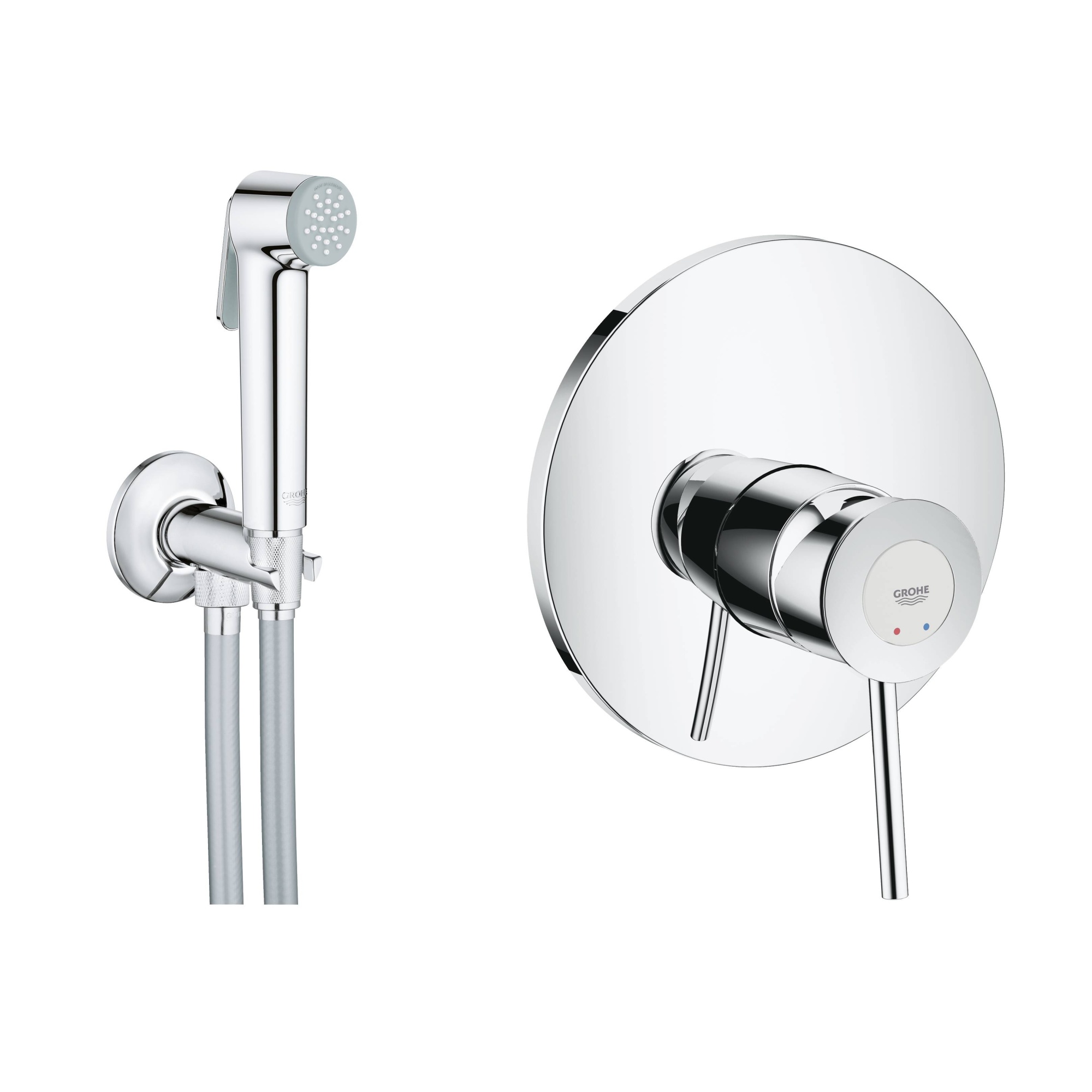 Гигиенический душ Grohe BauClassic 124902 со встраиваемым смесителем