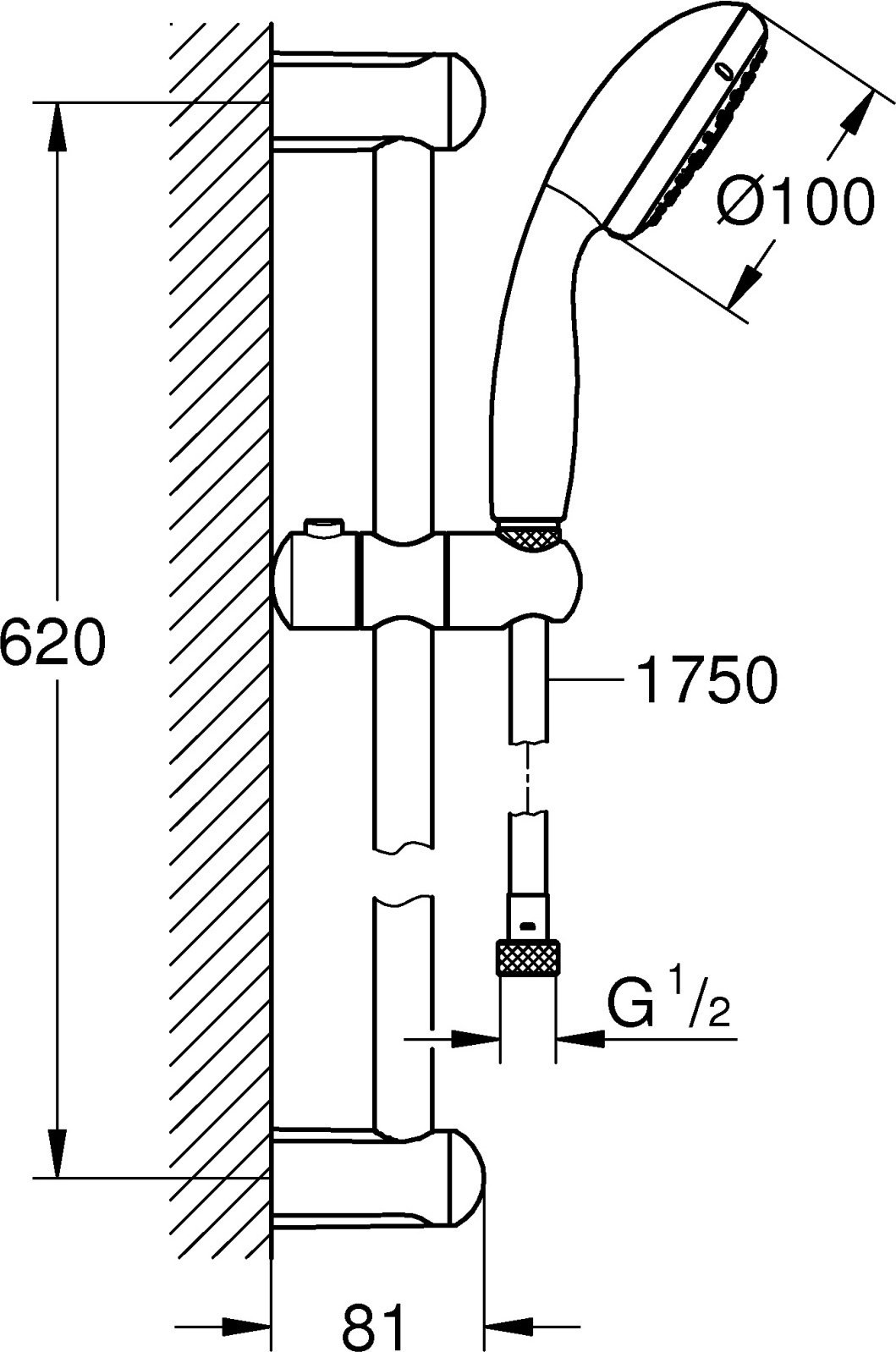 Душевой гарнитур Grohe Tempesta Cosmopolitan 27644001