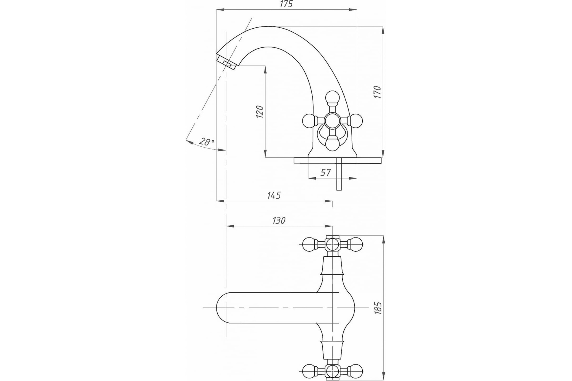 Смеситель ProfSan PSM-712-89 для раковины