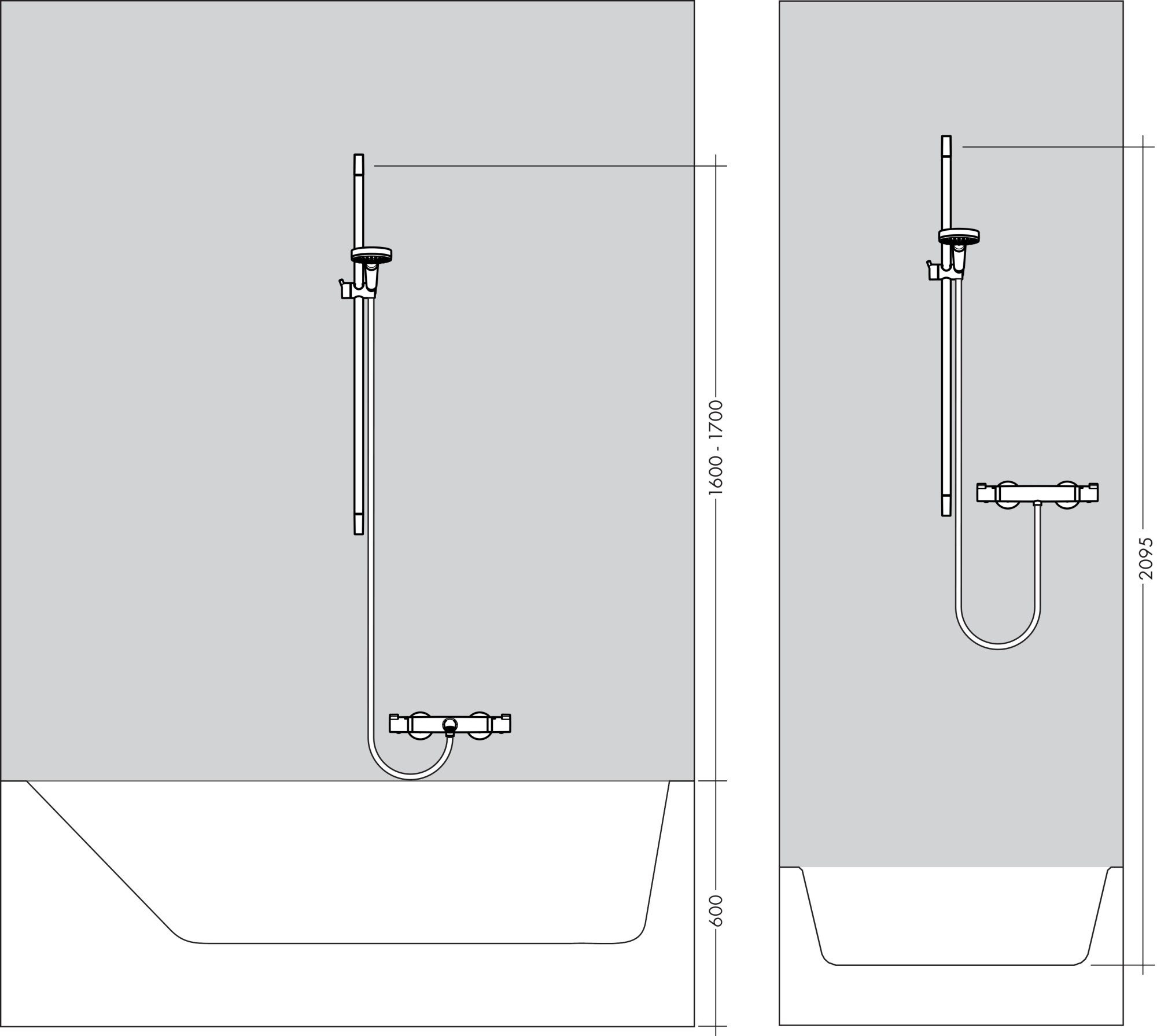 Душевая штанга Hansgrohe Crometta 27614000