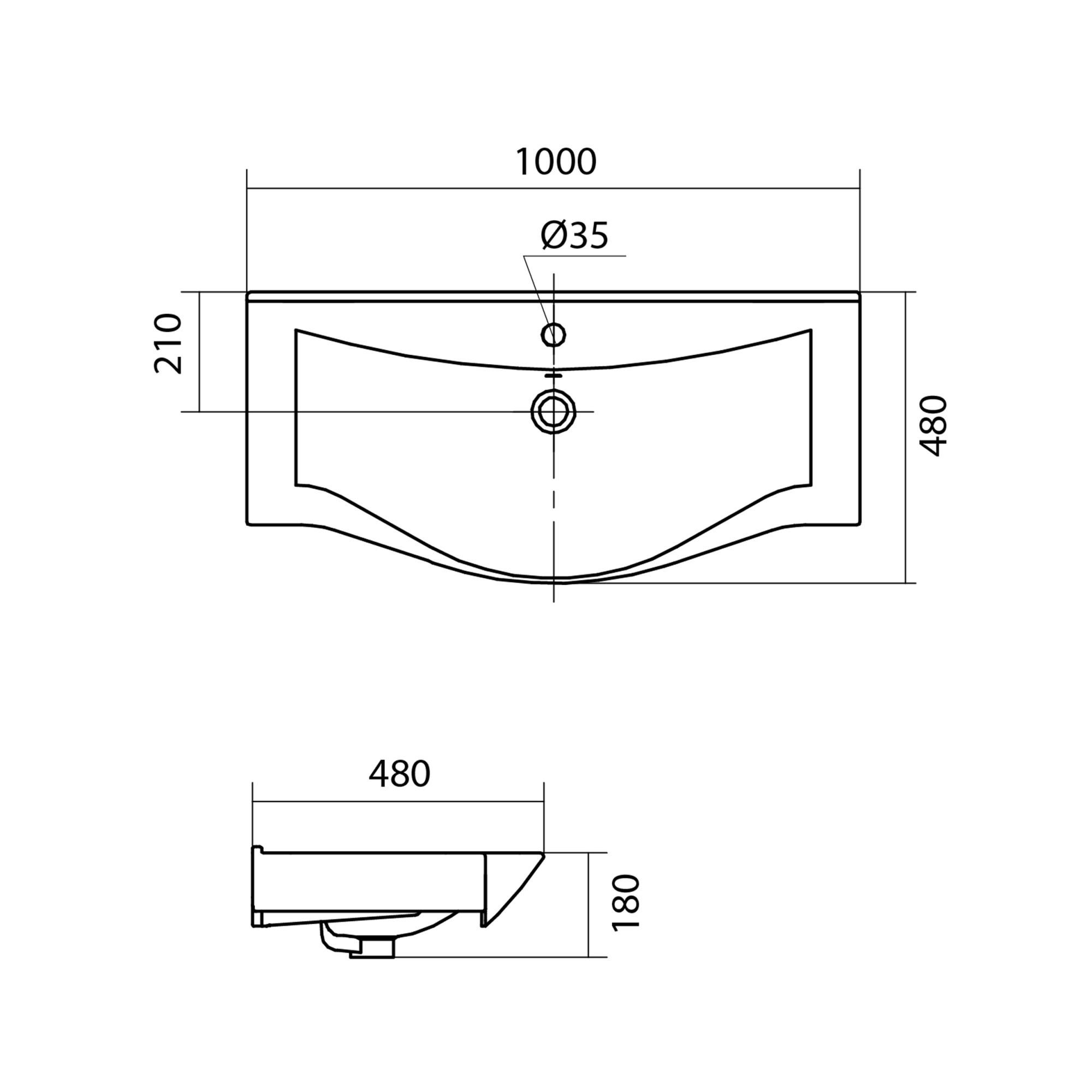 Раковина Santek Беверли 100 1WH302502