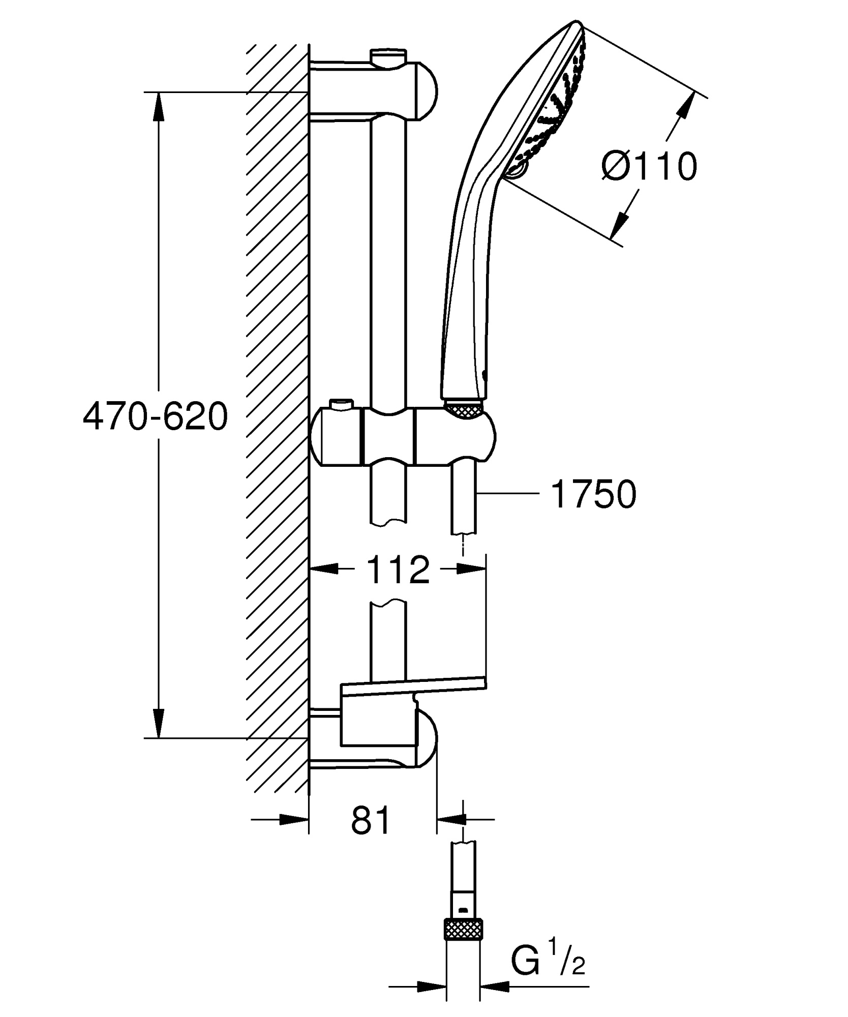 Душевой гарнитур Grohe Euphoria 27231001