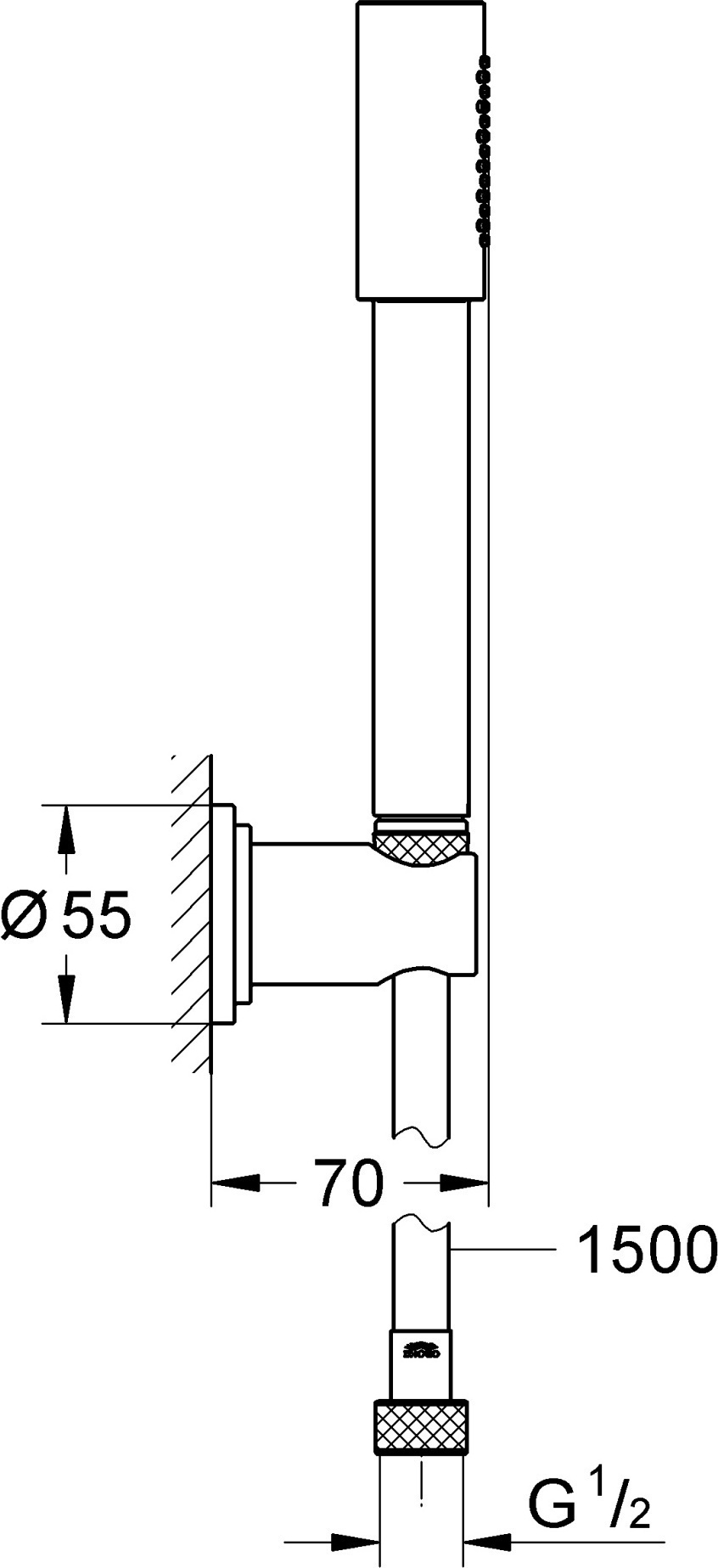 Душевой гарнитур Grohe Sena 28348000