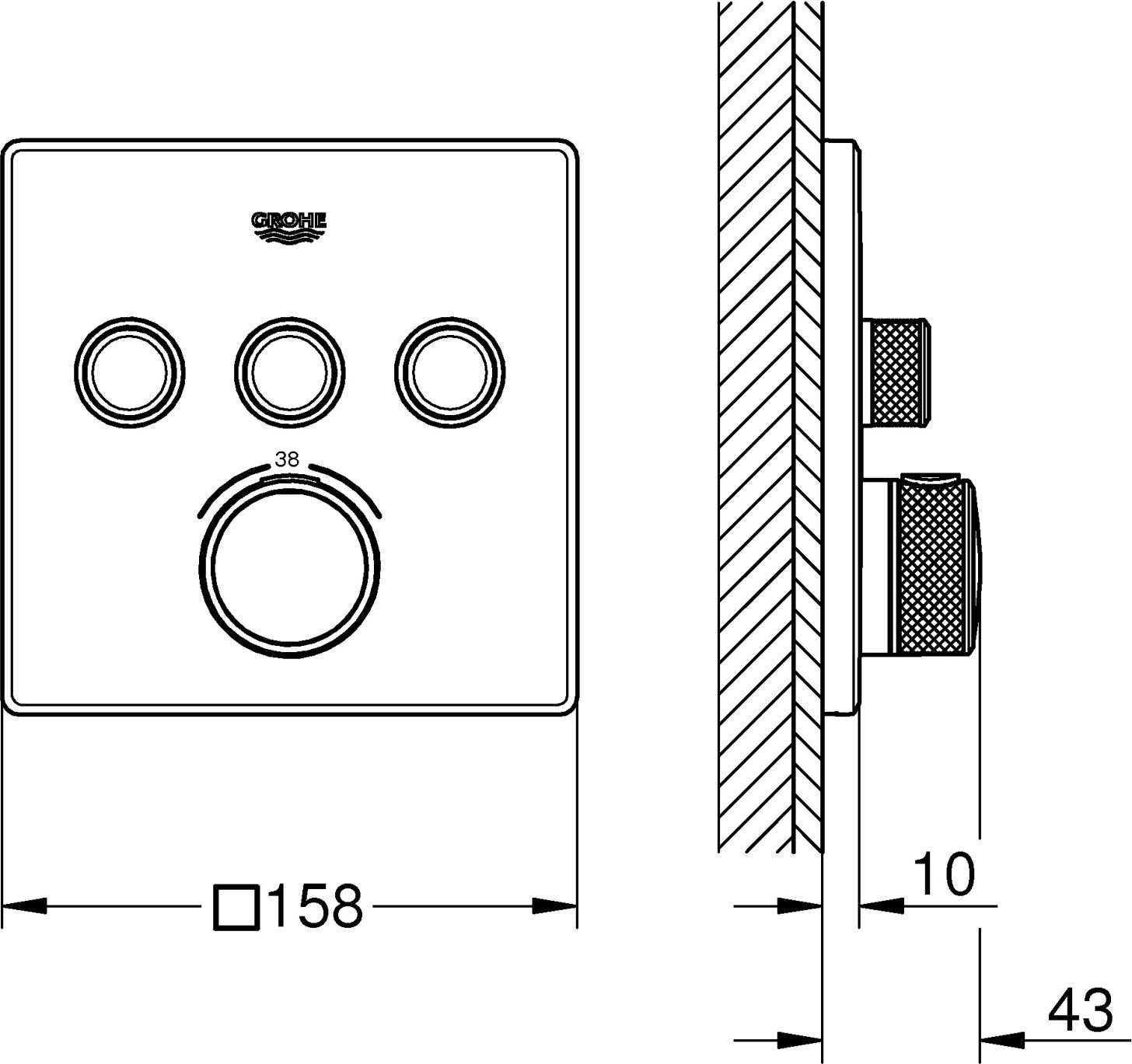 Термостат Grohe Grohtherm SmartControl 29126000