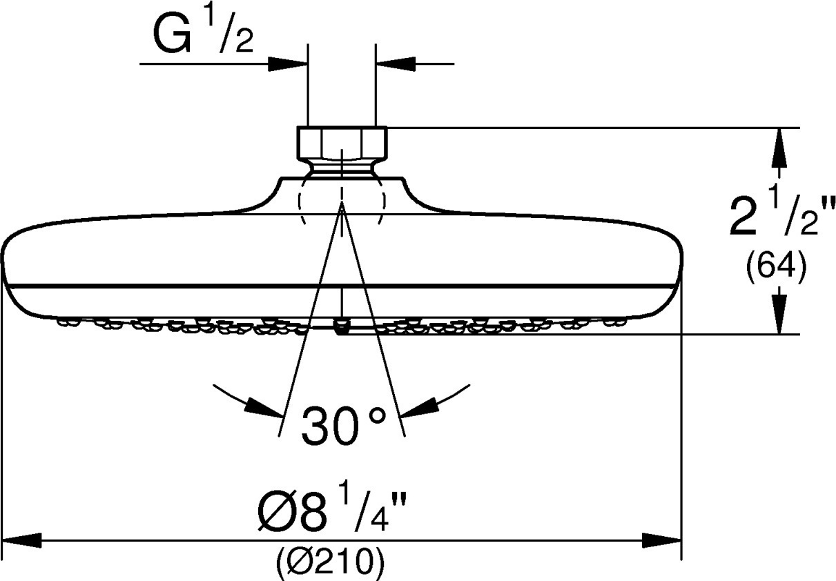 Верхний душ Grohe Tempesta 26410000