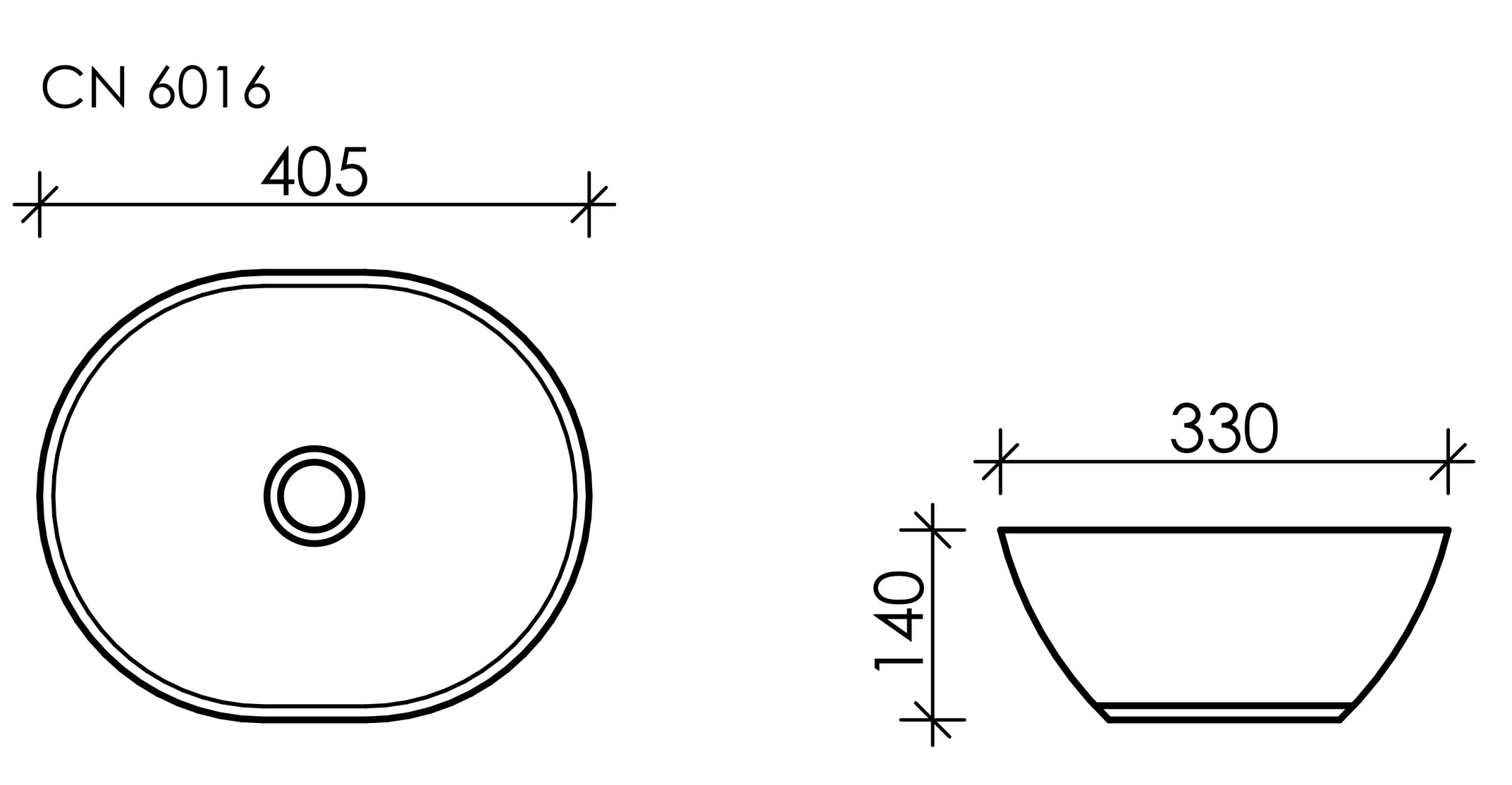 Раковина Ceramicanova Element 40 CN6016