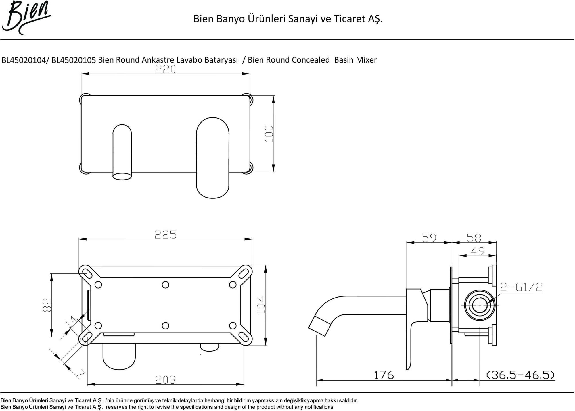 Смеситель Bien BL45020104