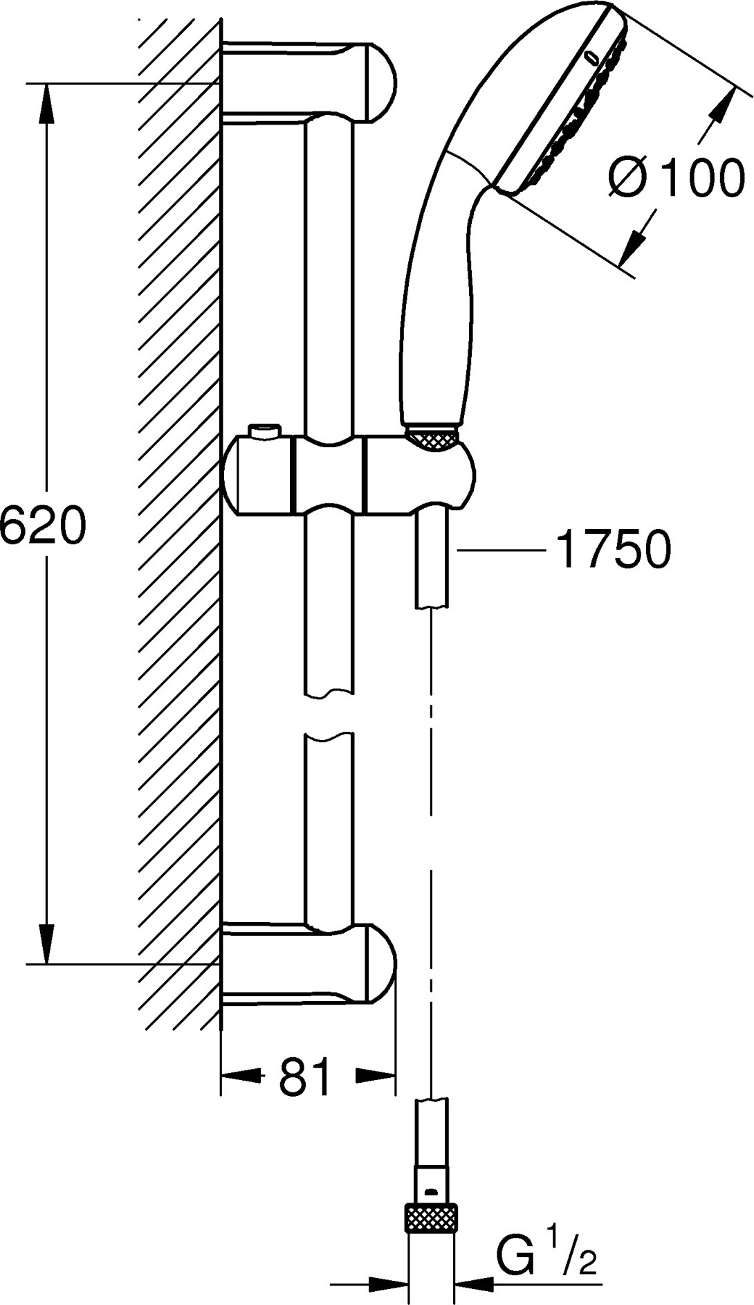 Душевой гарнитур Grohe Grandera 27645001