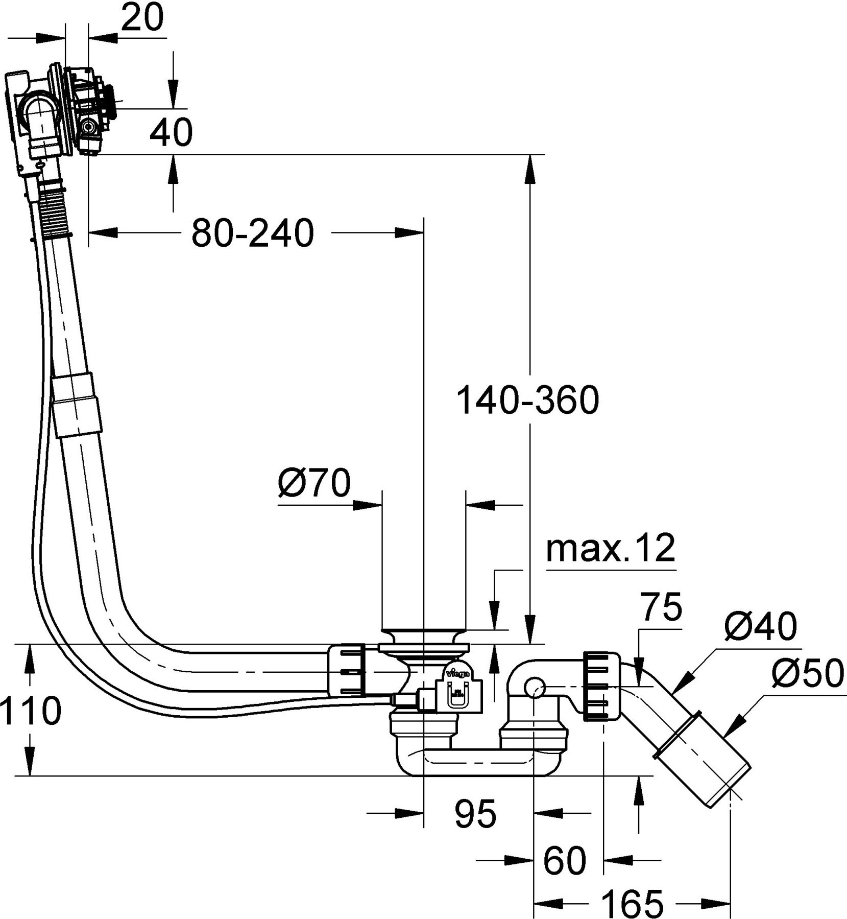 Слив-перелив Grohe Talentofill 28990000