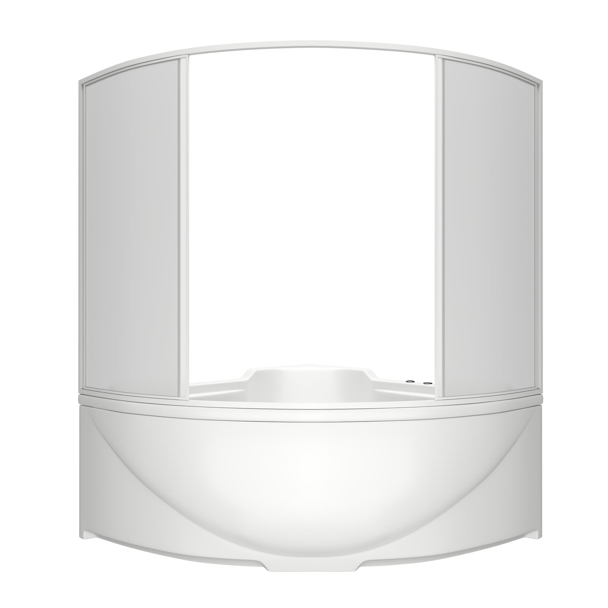 Шторка для ванны Bas Ирис/Империал/Модена 150x145 пластик
