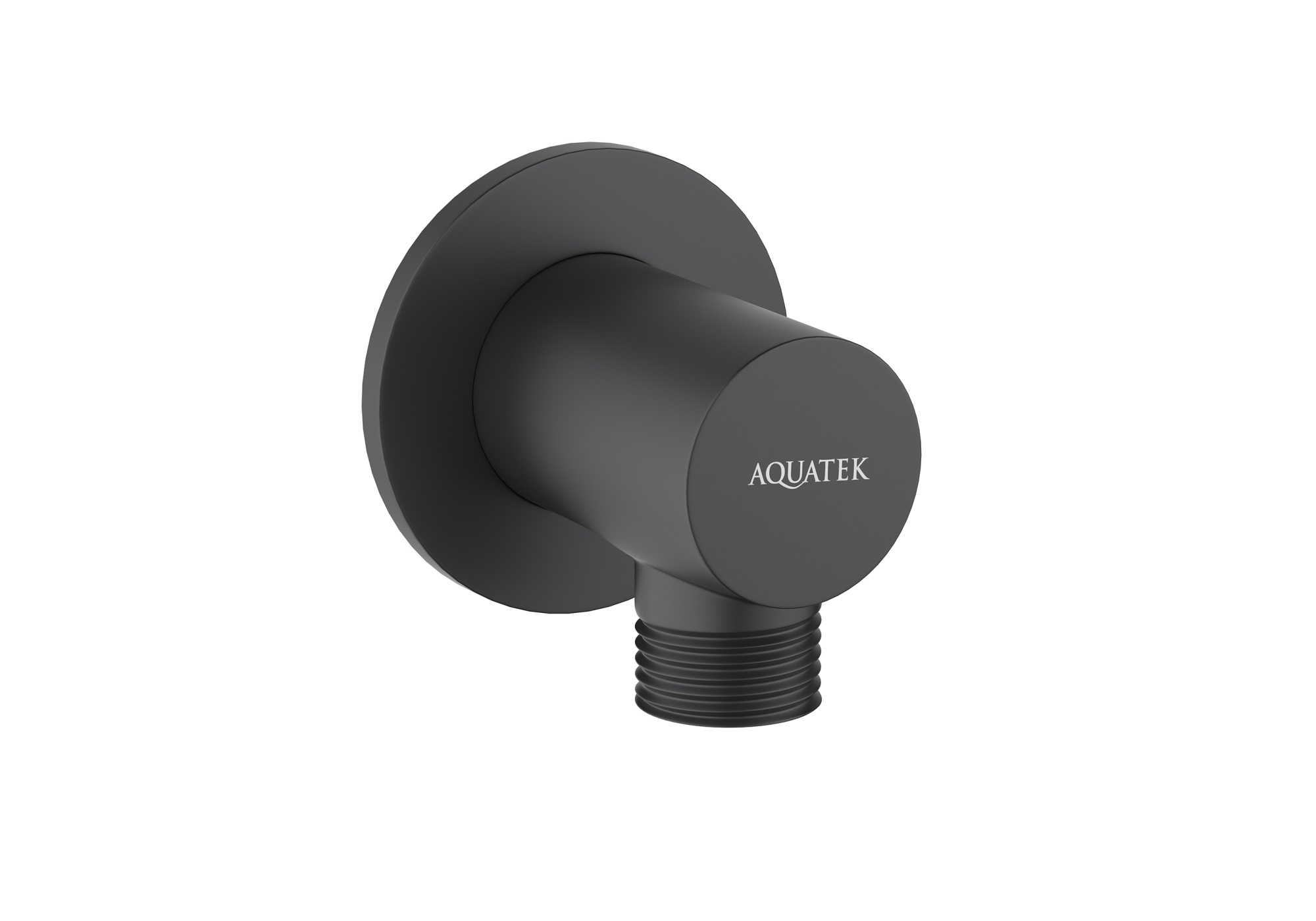 Шланговое подсоединение Aquatek, матовый черный AQ2456MB