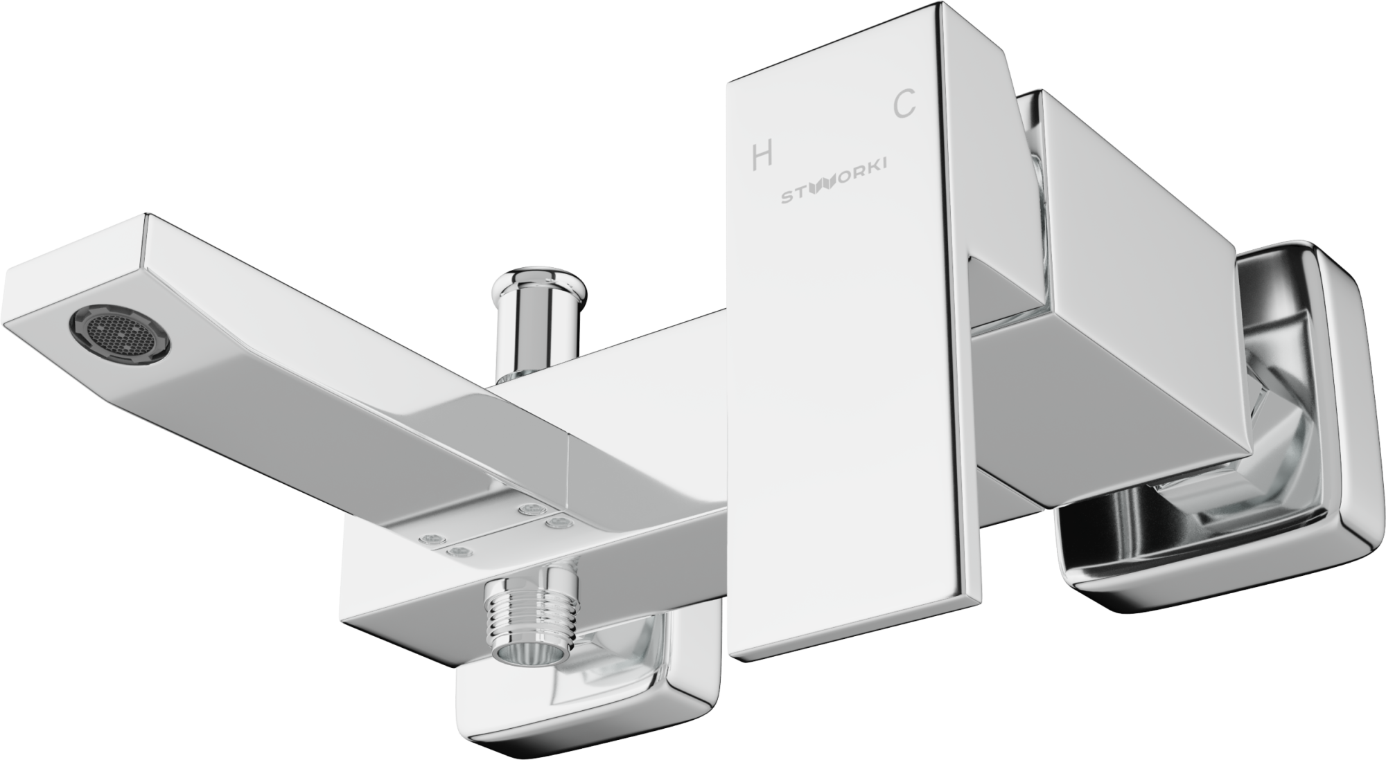 Смеситель Stworki Флом HDA4603Y для ванны с душем