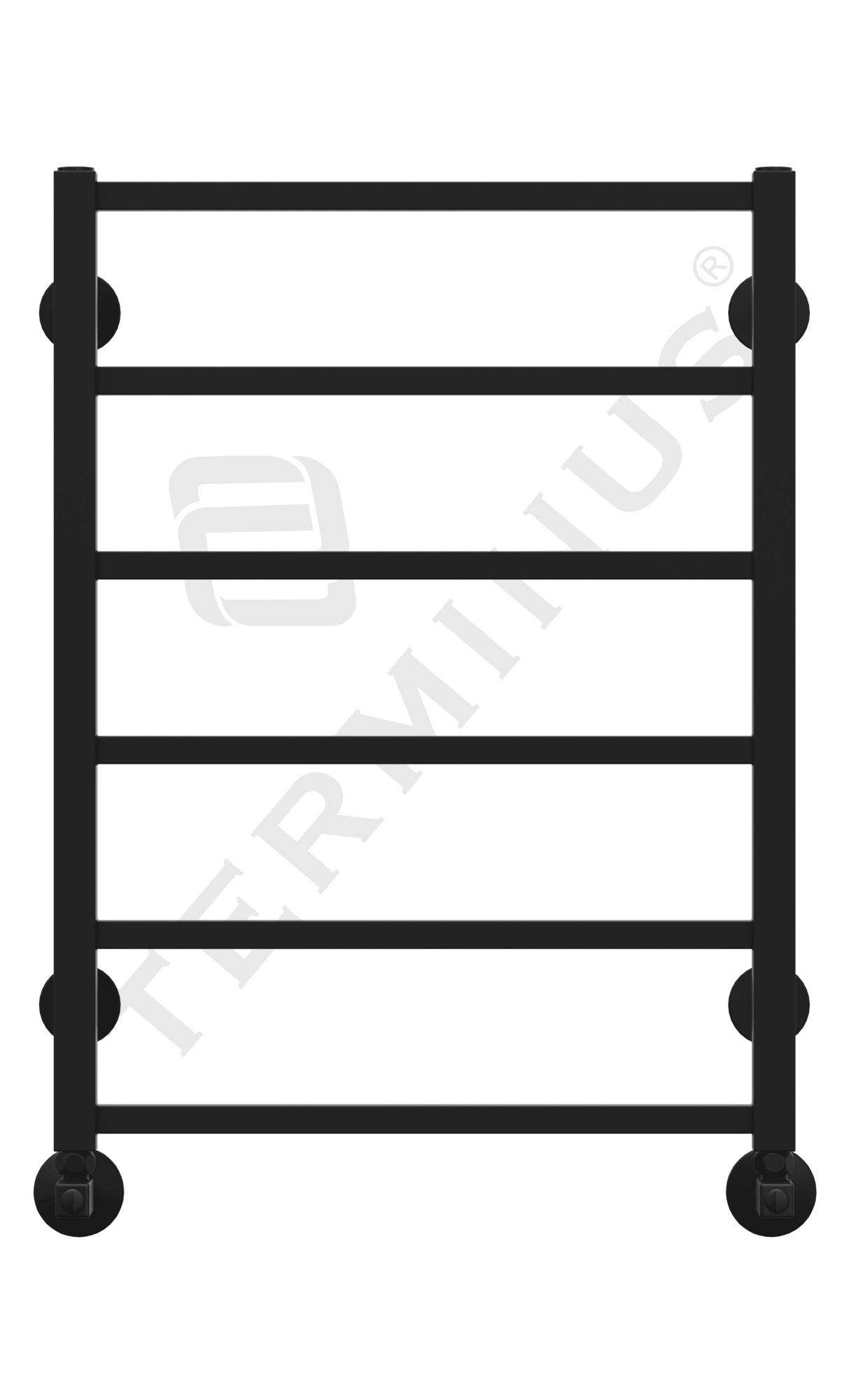 Полотенцесушитель водяной Terminus Standart Контур П6 50x70 black