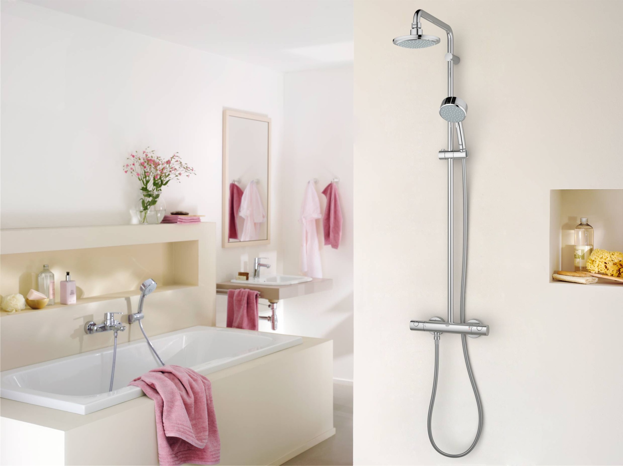 Душевая стойка Grohe Tempesta Cosmopolitan 160 27922000 с термостатом